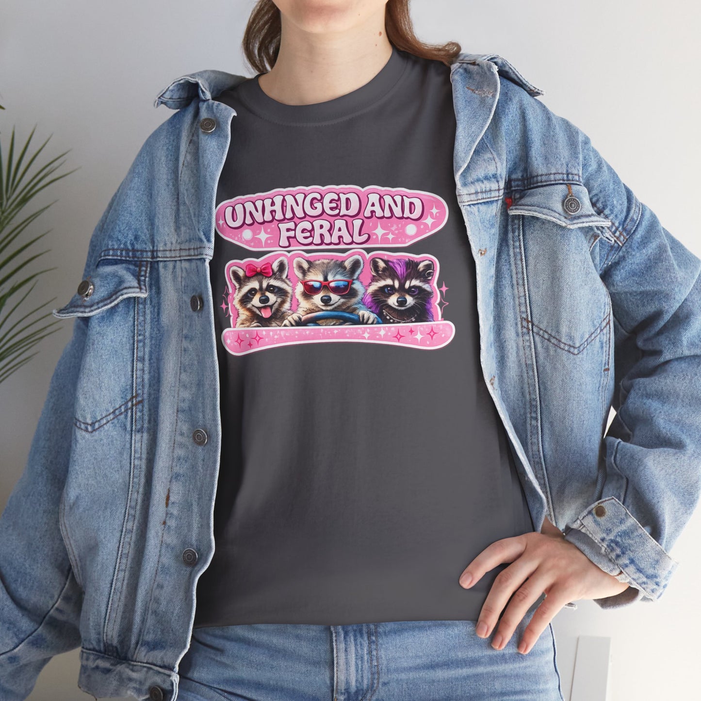 Unhinged and Feral Raccoon Tee