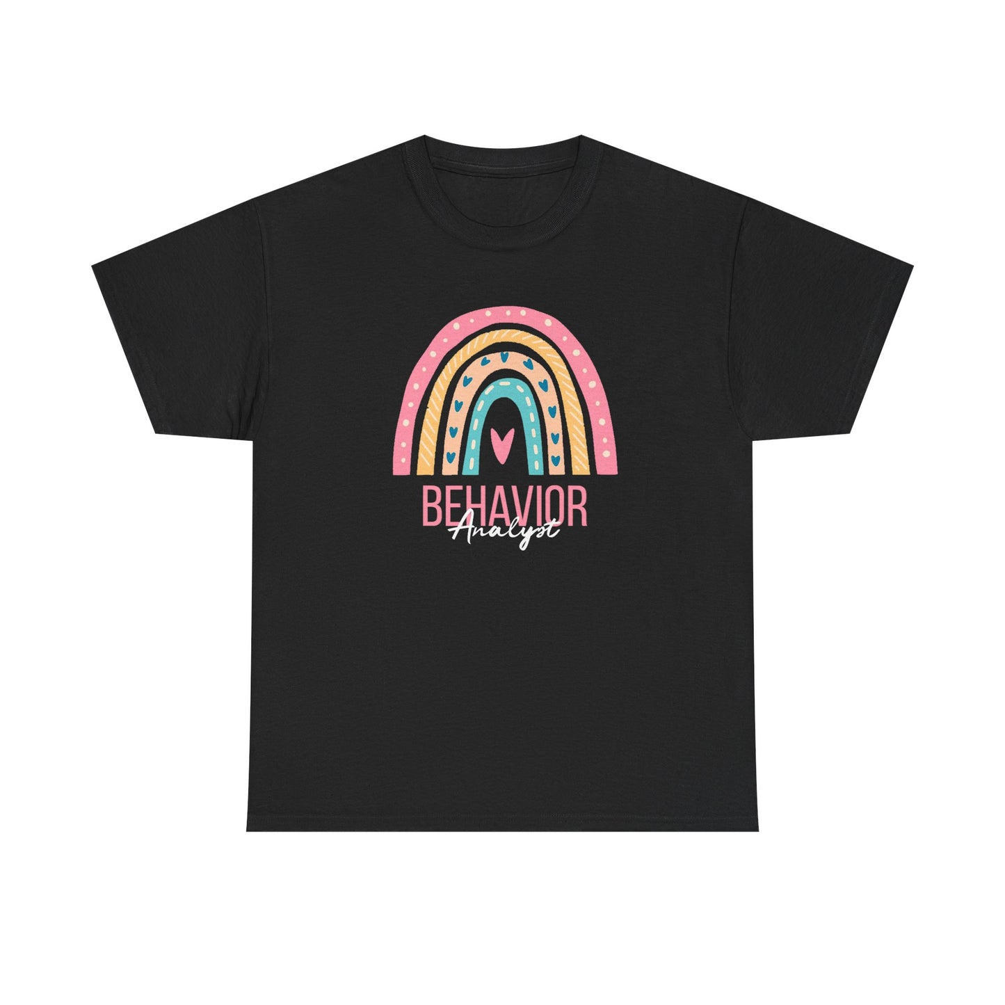 Behavior Analyst Rainbow T-Shirt – Cute Pastel ABA Tee for Teachers & Therapists