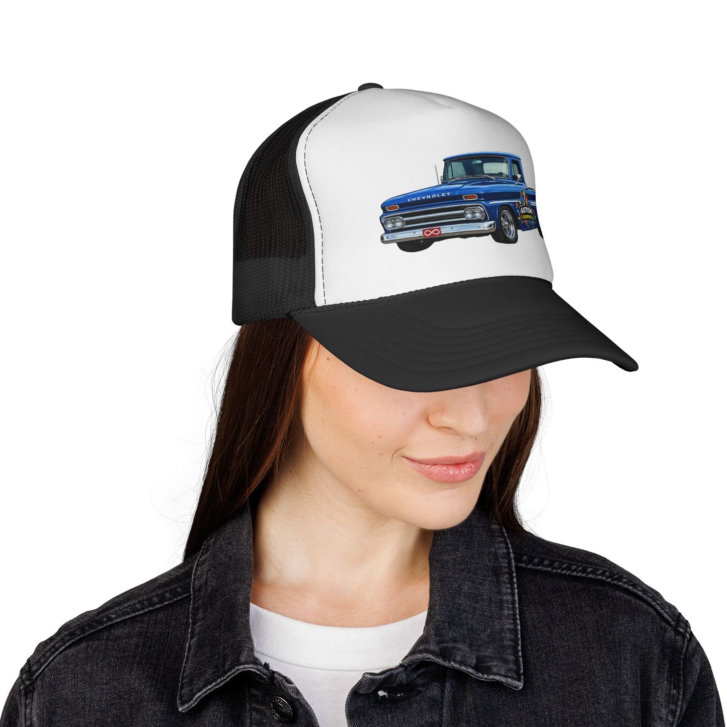 Tim’s Truck- Vintage Blue Pickup Trucker Cap — Classic Retro Truck Mesh Hat
