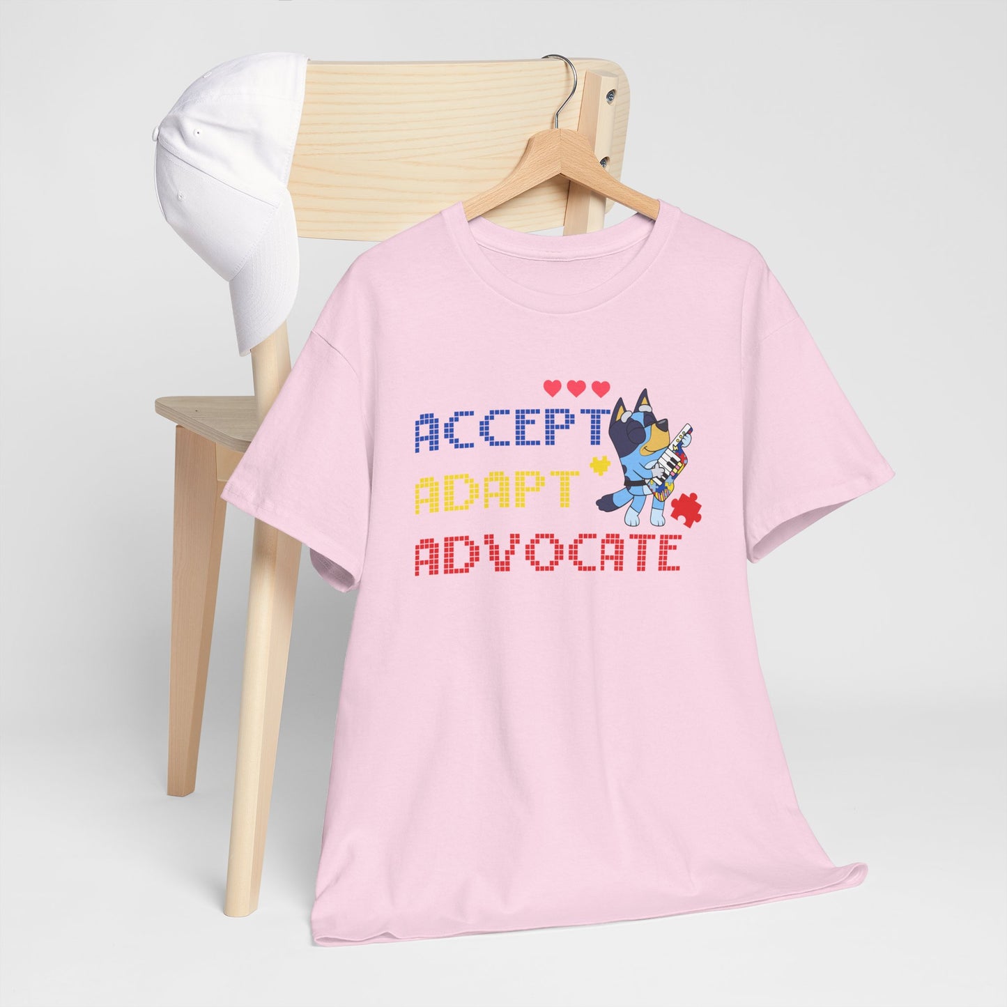 Accept Adapt Advocate Tee — Support & Advocacy Graphic T‑Shirt