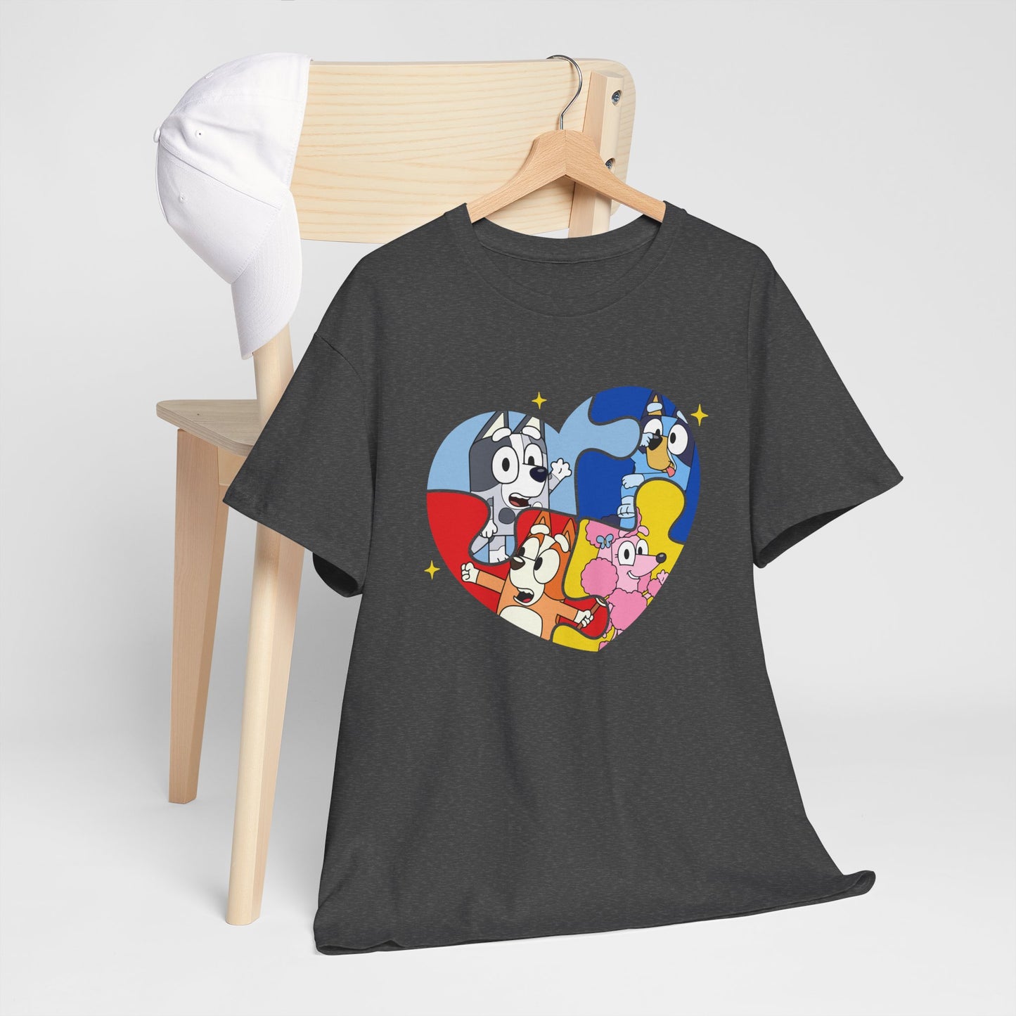 Cartoon Heart Characters T-Shirt — Cute Colorful Kids’ Graphic Tee