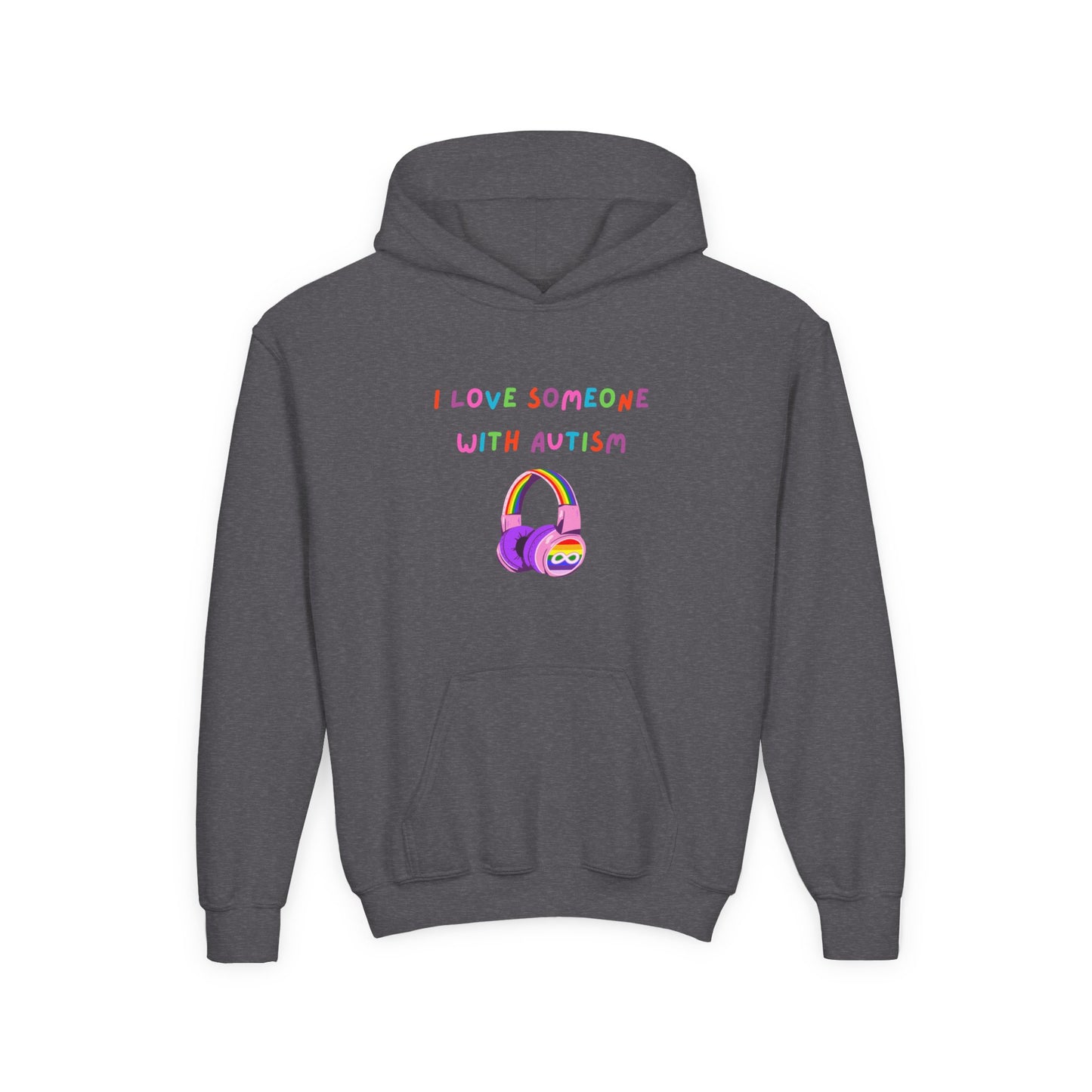 Autism Awareness Youth Hoodie - I Love Someone with Autism
