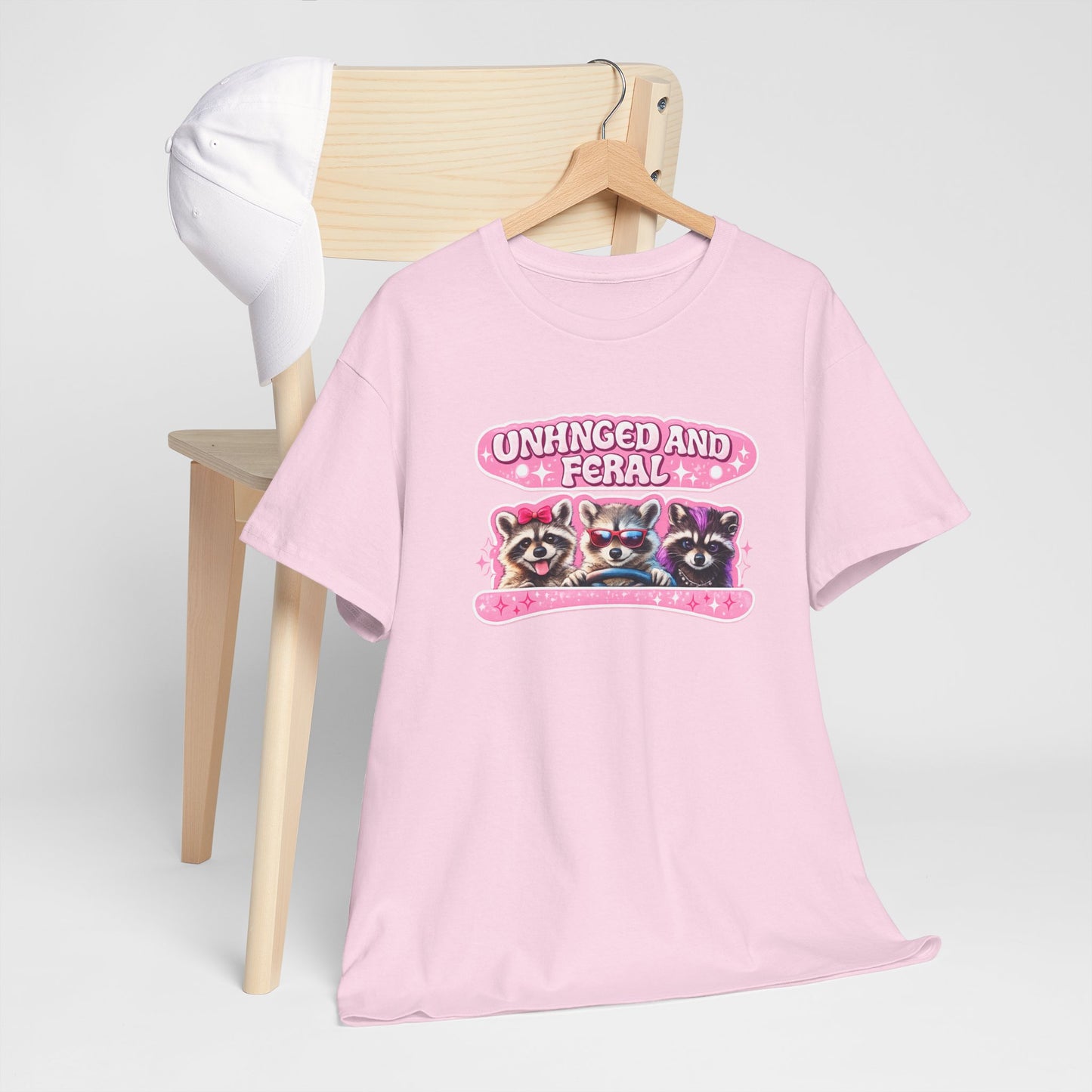 Unhinged and Feral Raccoon Tee