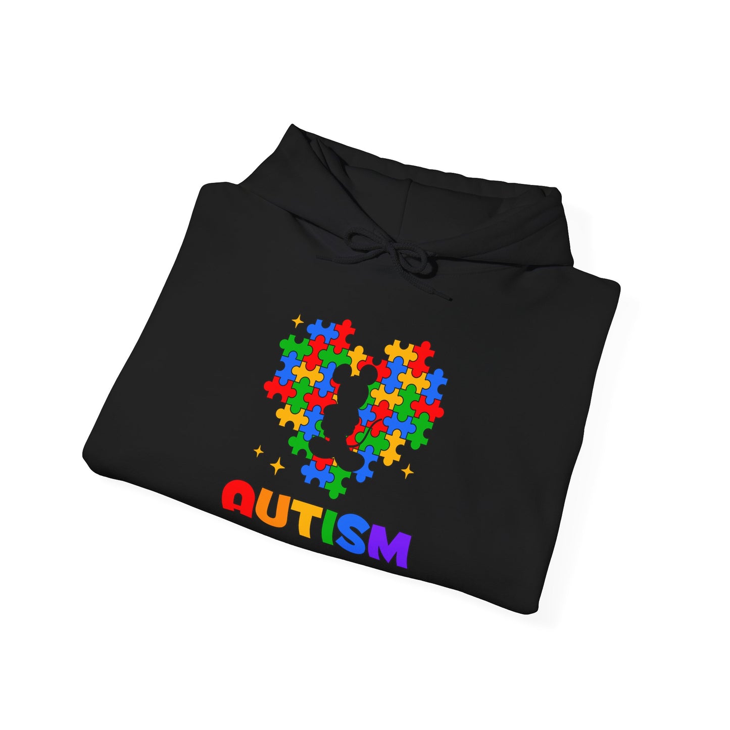 Autism Puzzle Heart Hoodie — Colorful Awareness Sweatshirt