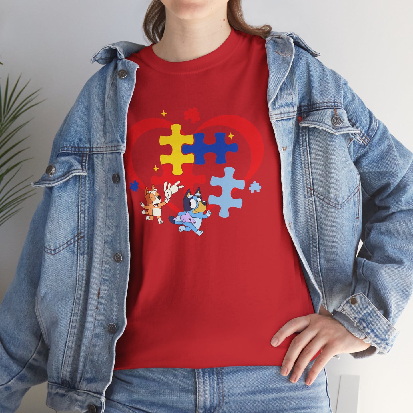 Autism Awareness Heart Puzzle T-Shirt
