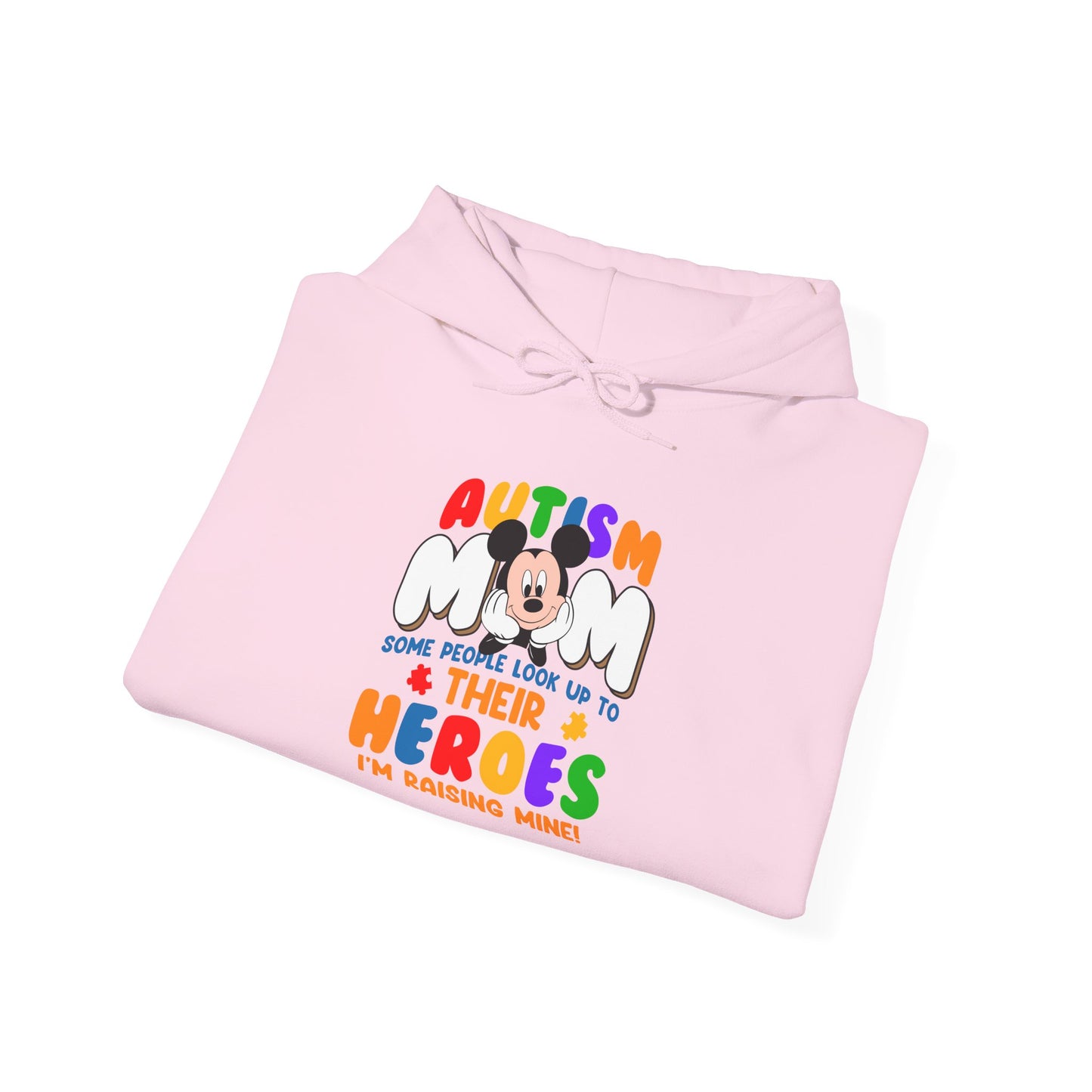 Autism Mom & Their Heroes Hoodie — I'm Raising Mine Colorful Support Pullover