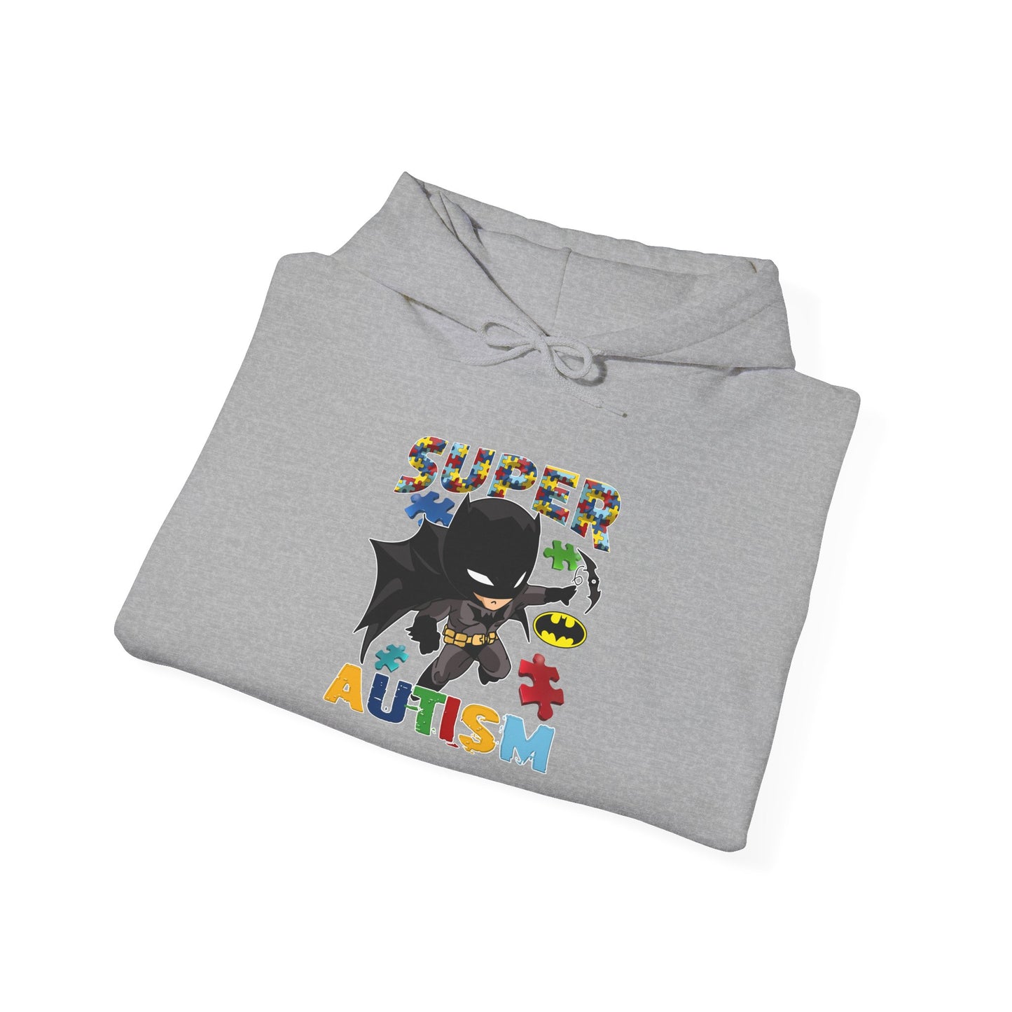 Super Autism Hoodie — Superhero Puzzle Piece Autism Awareness Sweatshirt