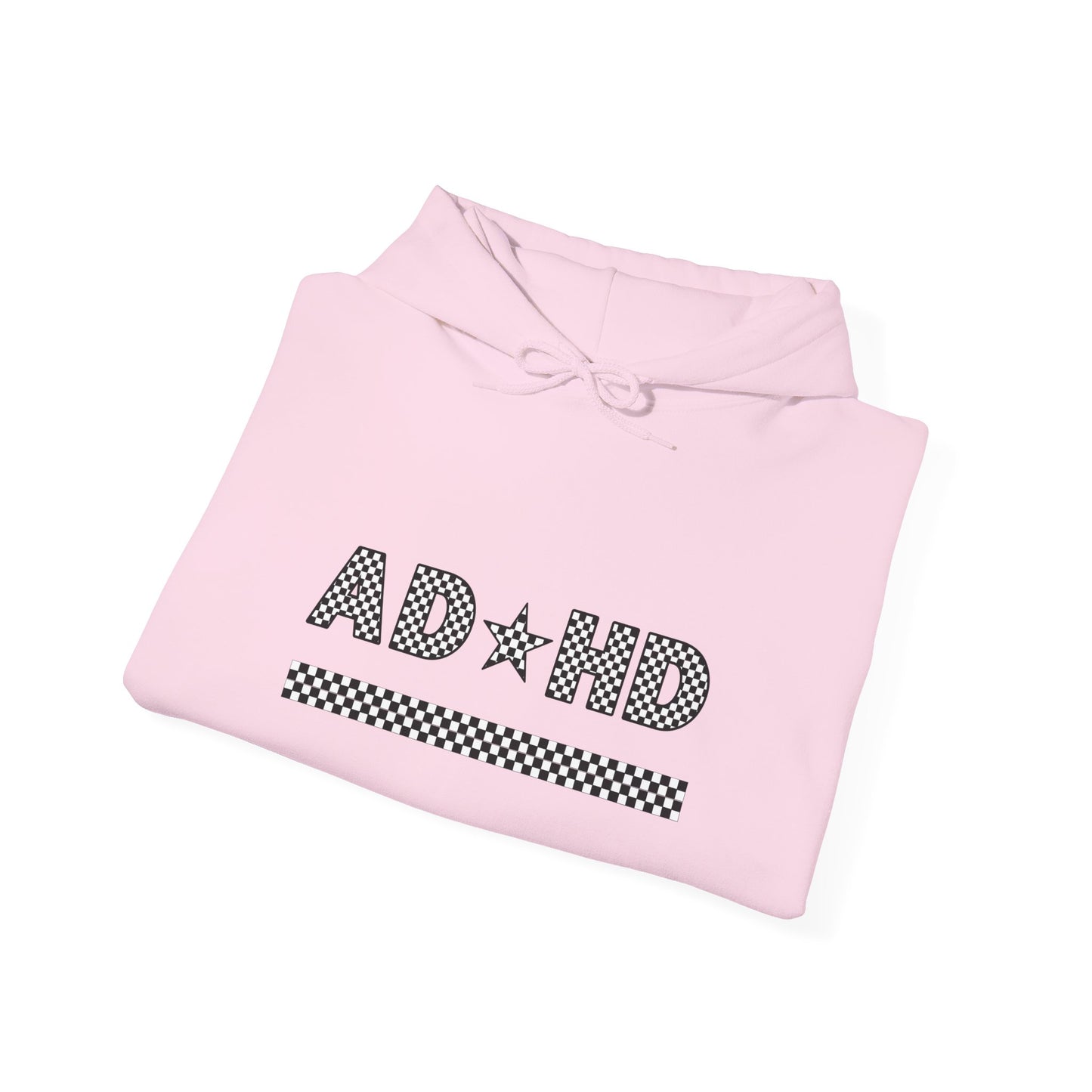 ADHD Star Checkered Hooded Sweatshirt