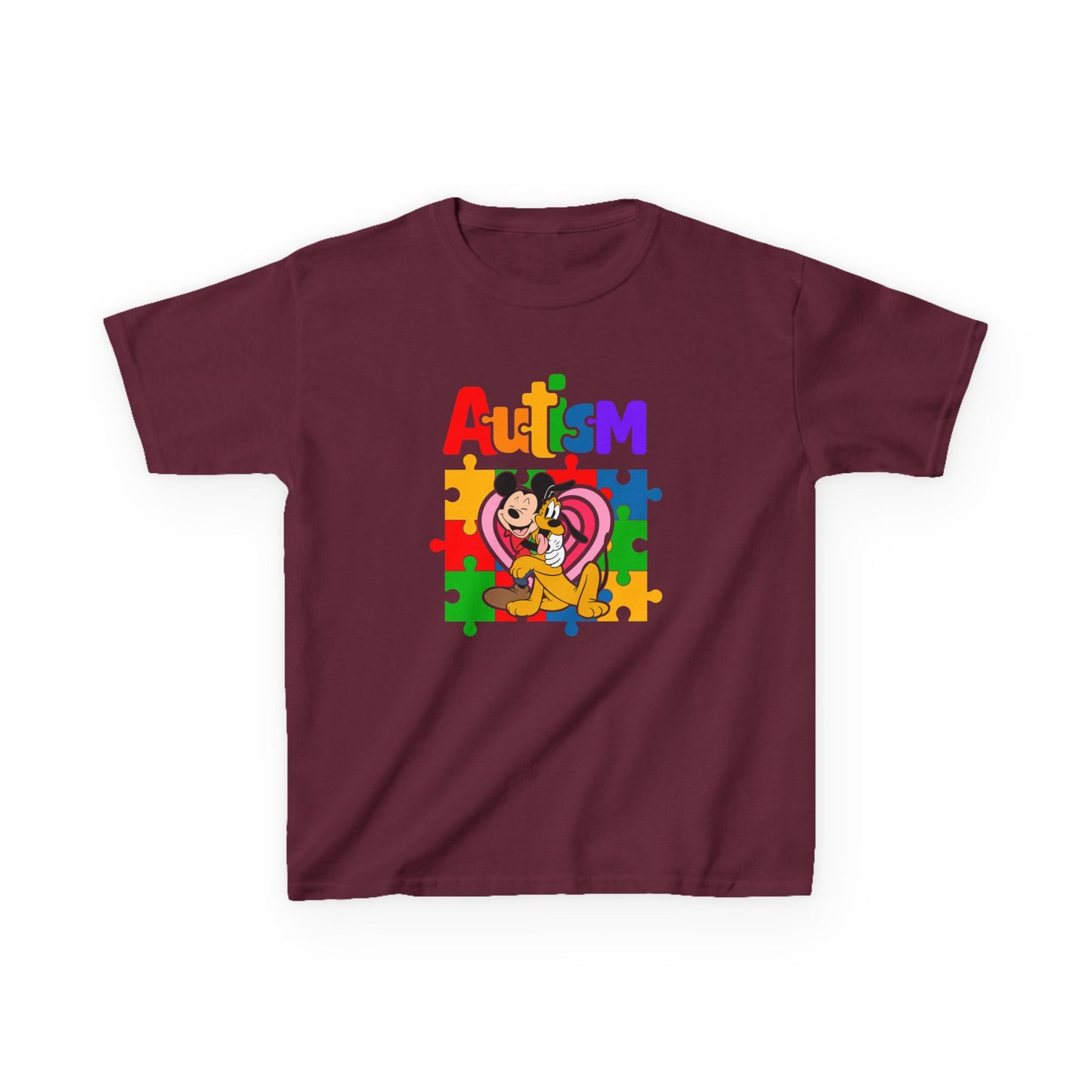 Kids Autism Awareness Puzzle Heart T-Shirt