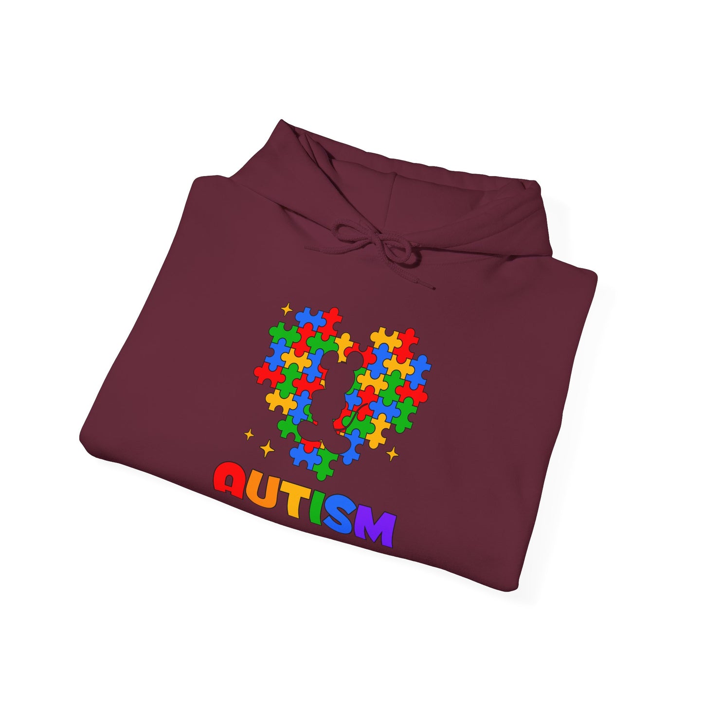Autism Puzzle Heart Hoodie — Colorful Awareness Sweatshirt