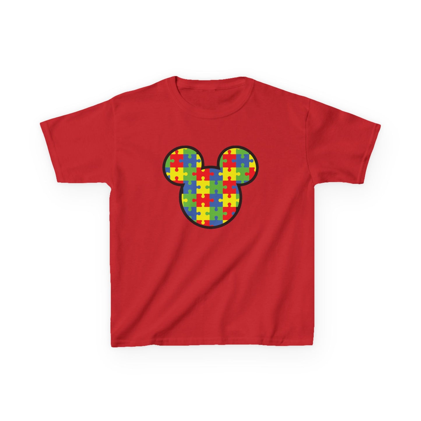 Colorful Puzzle Mickey Mouse Kids Tee