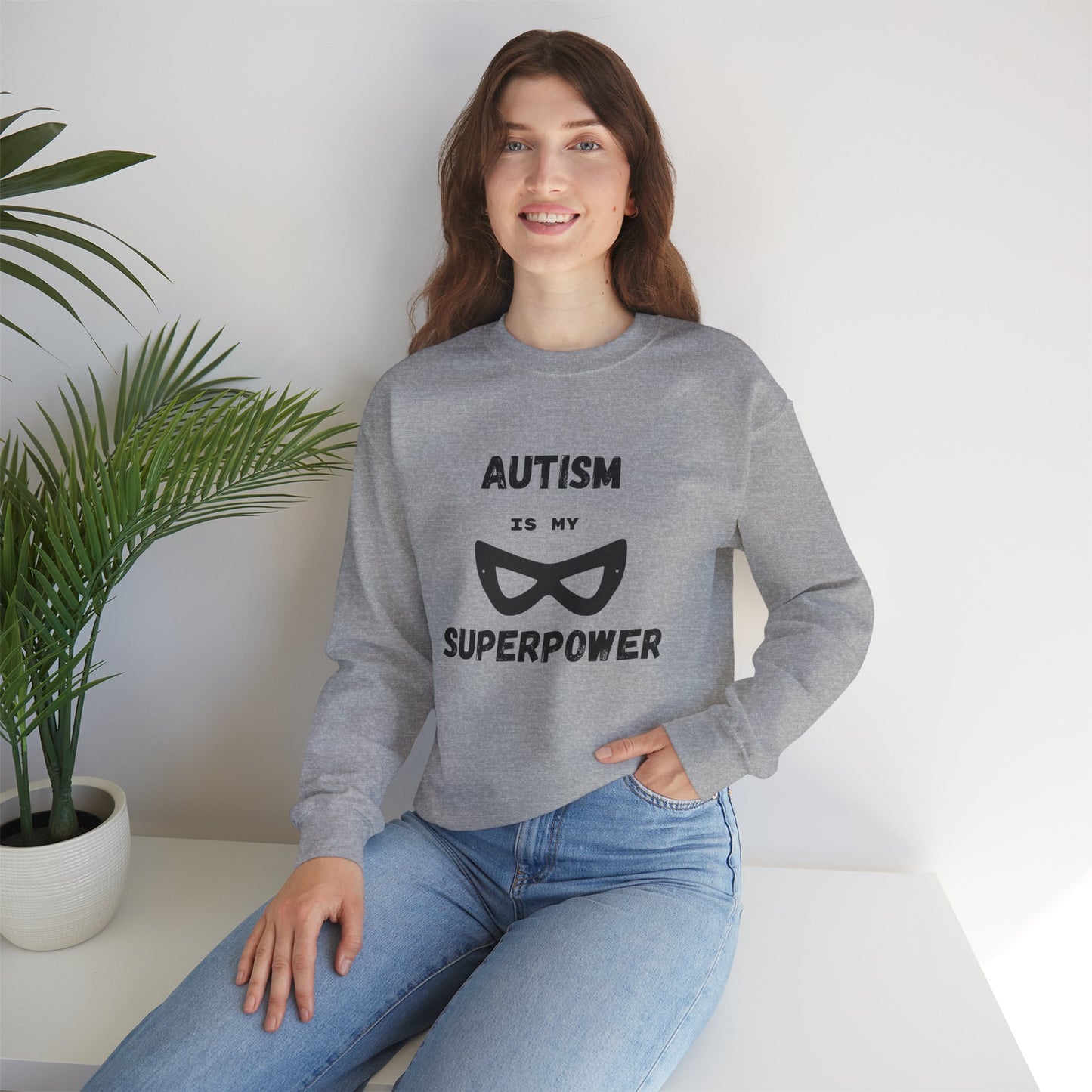 Autism Is My Superpower Sweatshirt — Neurodiversity Pride Crewneck