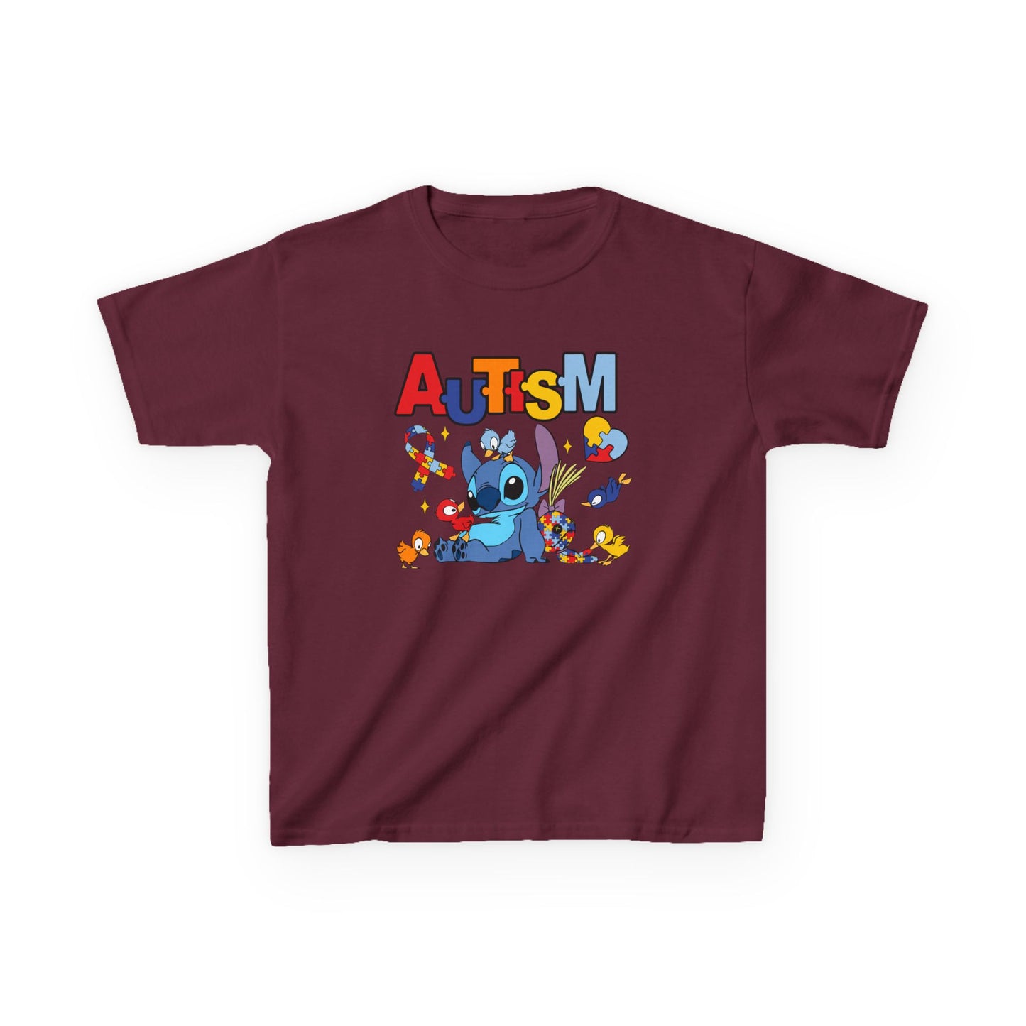 Kids Tee — Cute Autism Awareness Design with Puzzle Pieces