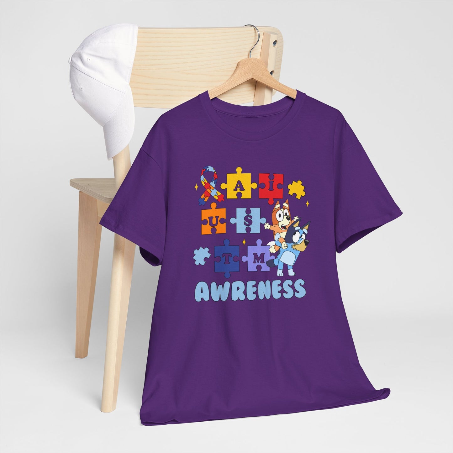 Autism Awareness Puzzle Tee - "I Am Awareness" Support Shirt