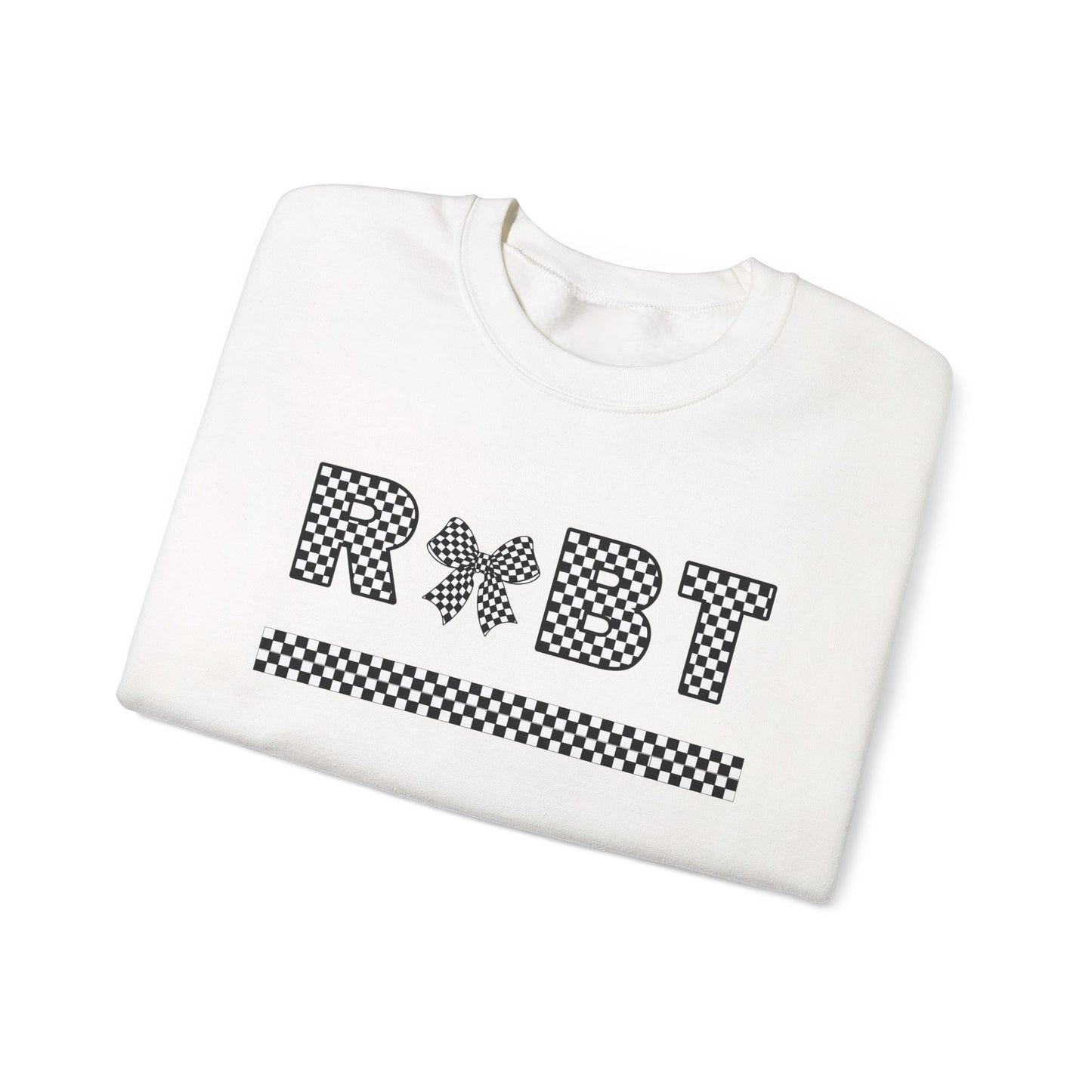 RBT Bow Checkered Crewneck Sweatshirt