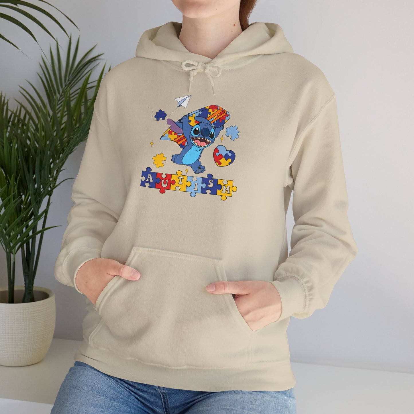 Autism Awareness Puzzle-Heart Hoodie – Colorful Support Sweatshirt