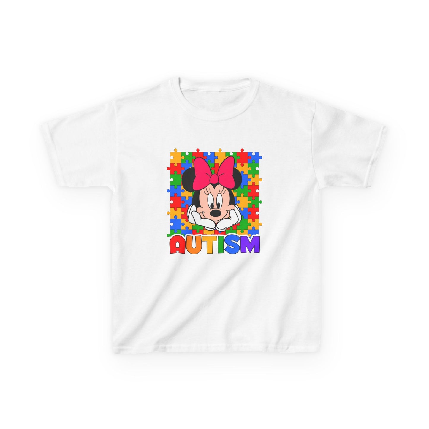 Kids Tee — Colorful Puzzle Autism Support Shirt