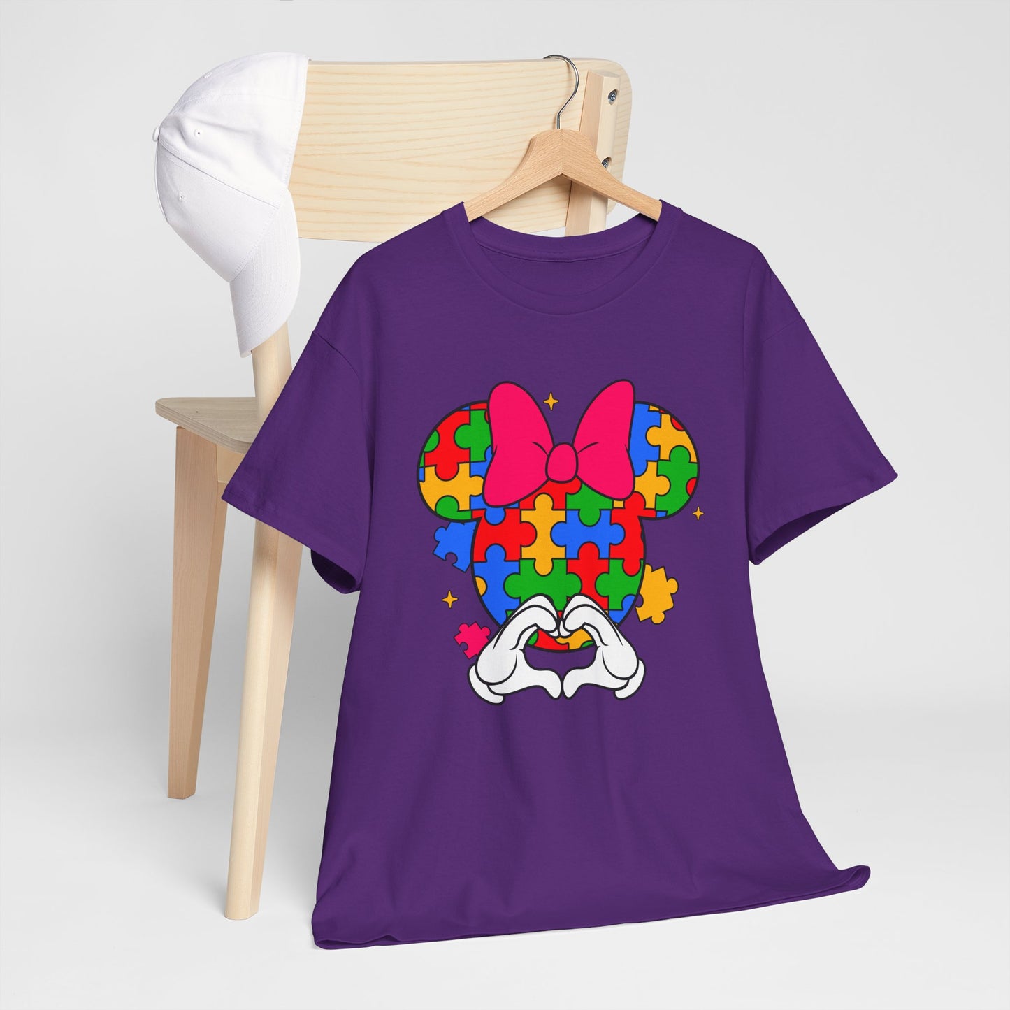 Autism Awareness Puzzle Minnie T-Shirt