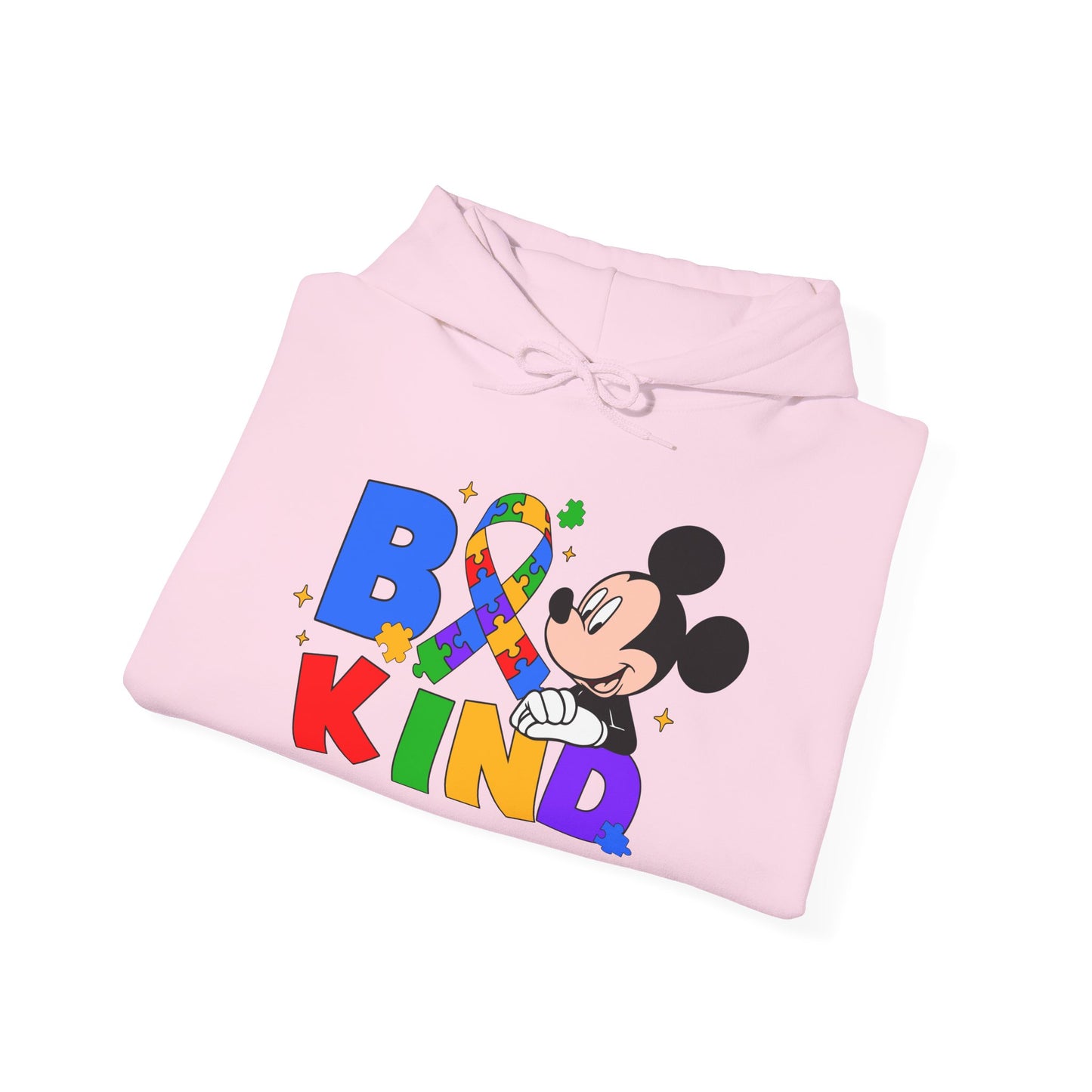 Be Kind Hoodie — Rainbow Ribbon Mickey Mouse Anti-Bullying Sweatshirt