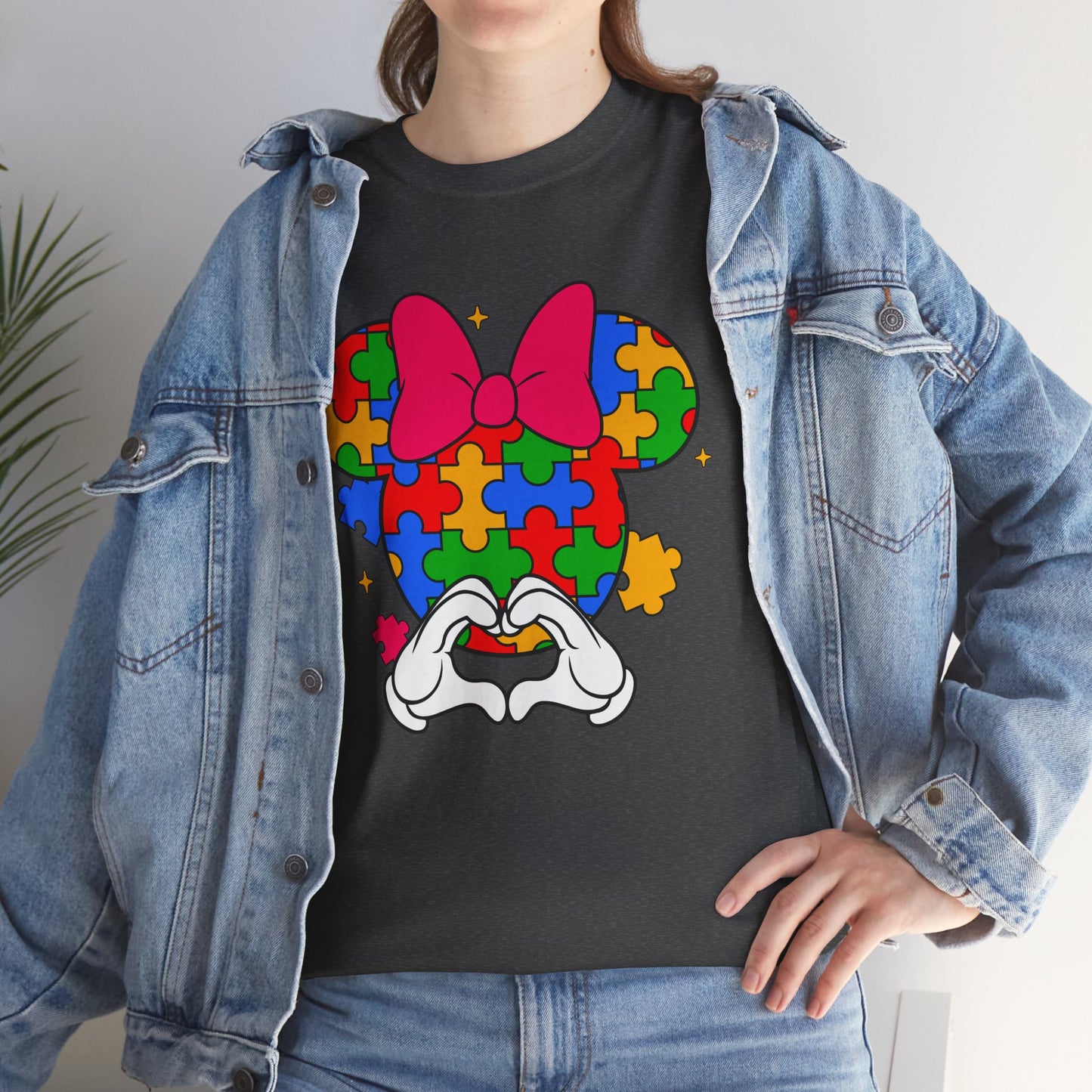 Autism Awareness Puzzle Minnie T-Shirt