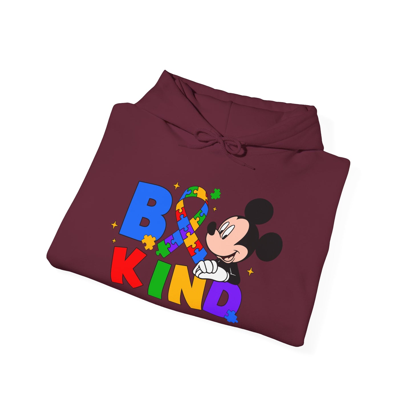 Be Kind Hoodie — Rainbow Ribbon Mickey Mouse Anti-Bullying Sweatshirt
