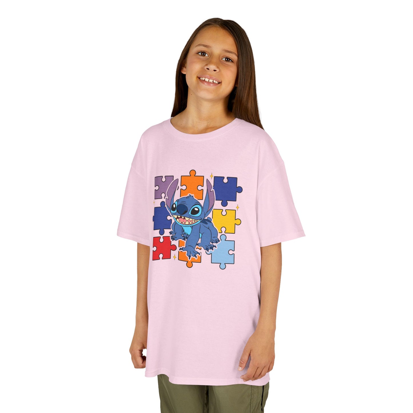 Autism Puzzle Stitch Kids Tee