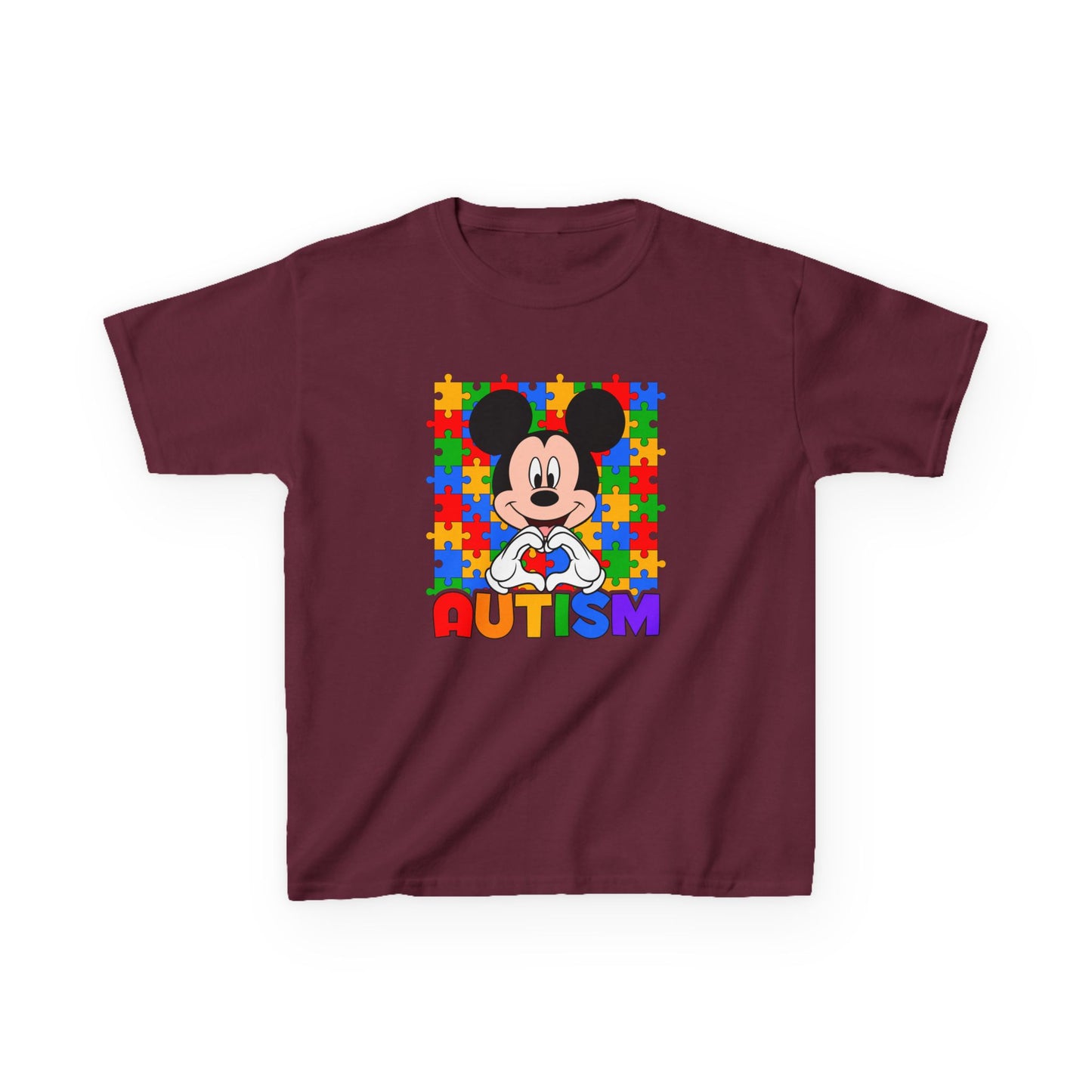 Kids Autism Puzzle Heart T-Shirt