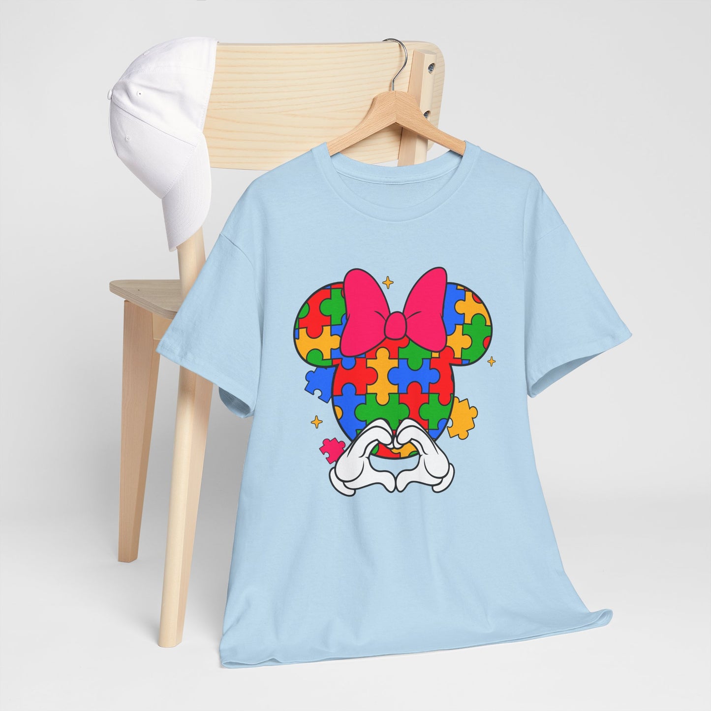 Autism Awareness Puzzle Minnie T-Shirt