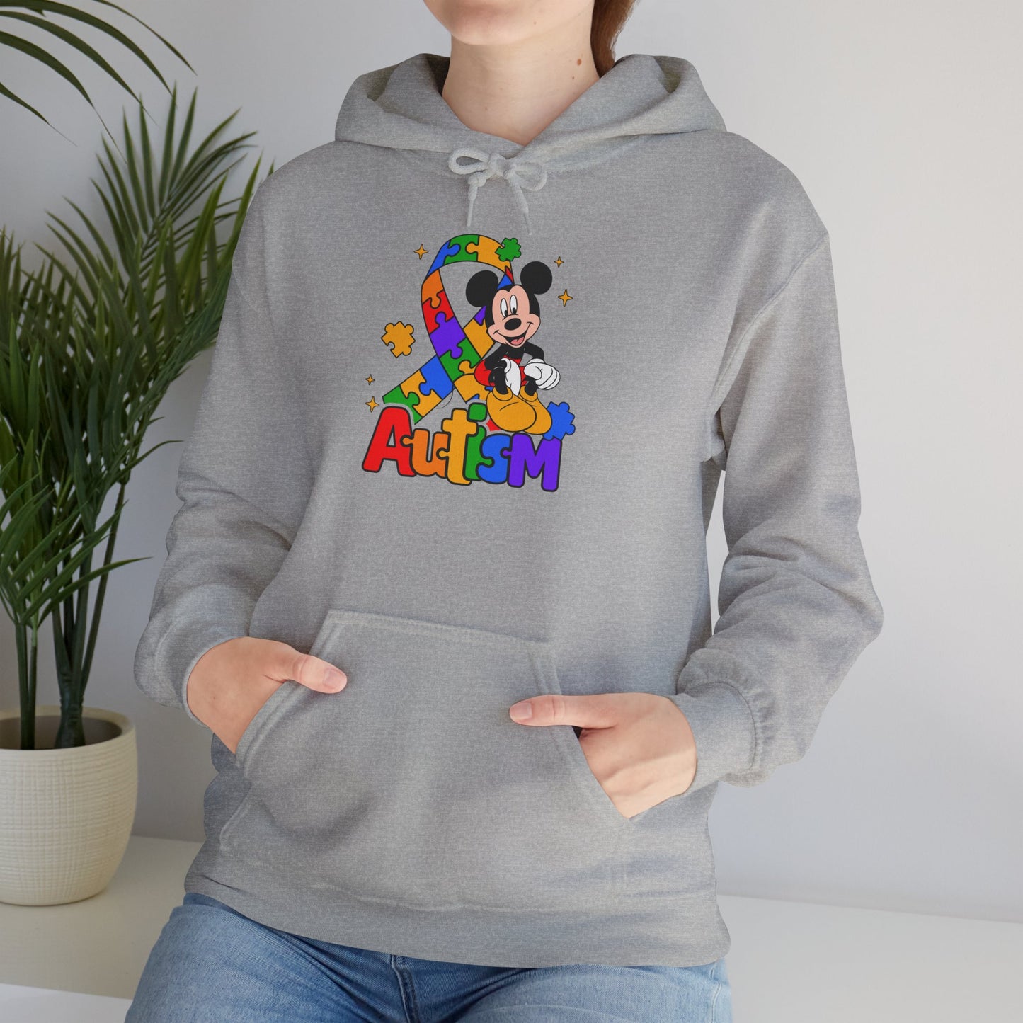 Autism Awareness Hoodie — Colorful Puzzle Heart Design