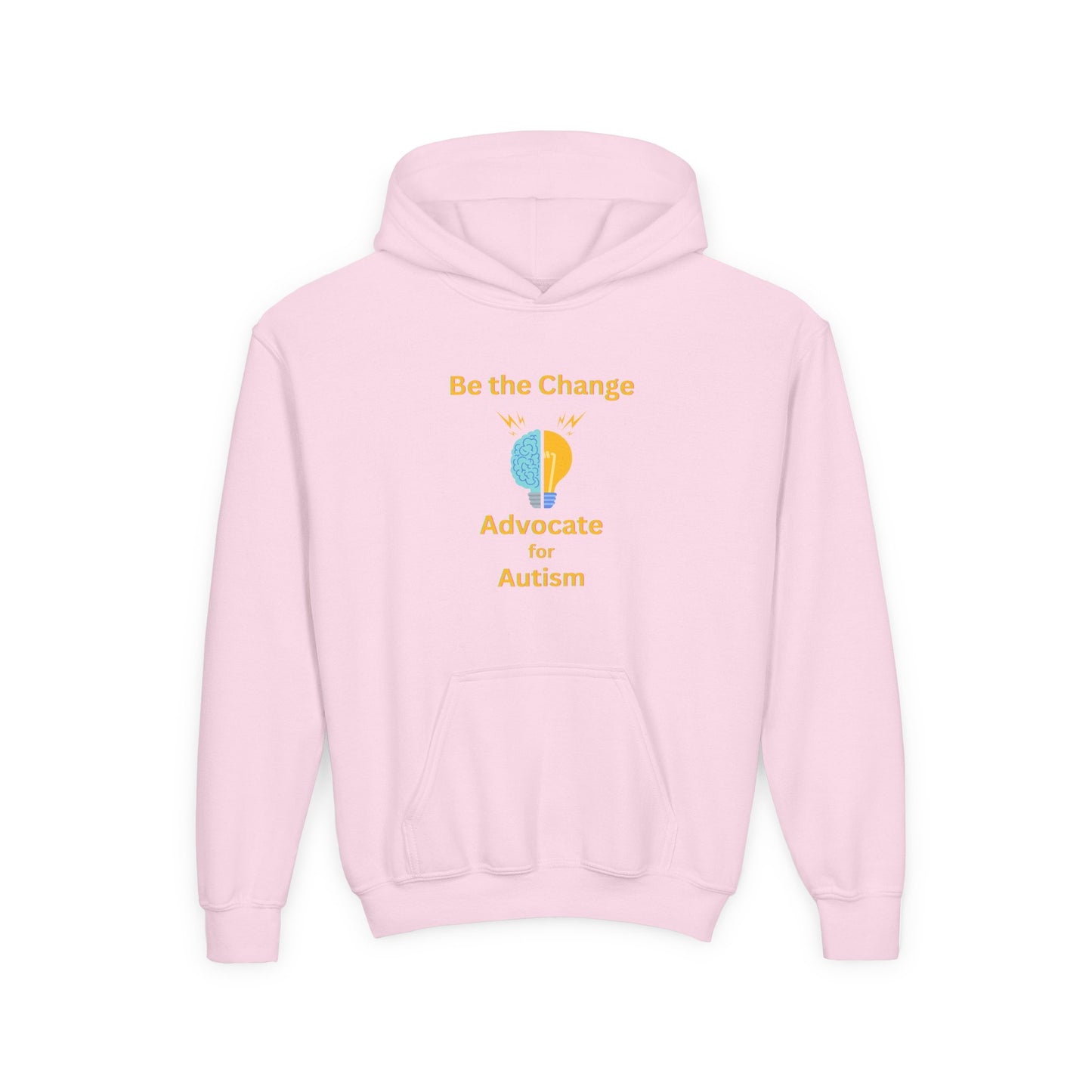 Youth Autism Advocate Hoodie — "Be the Change" Awareness Sweatshirt