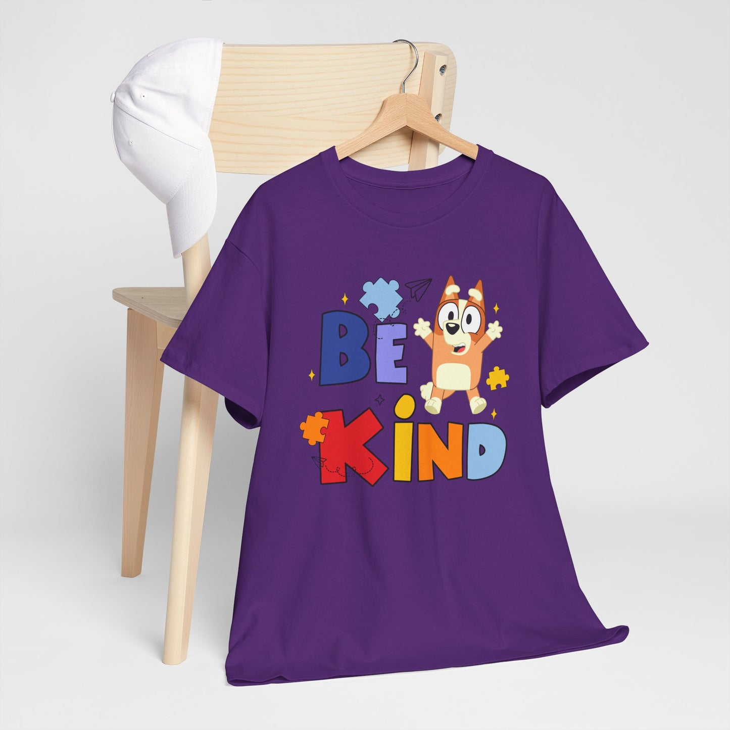Be Kind Kids T-Shirt — Cute Cartoon Dog Positive Message Tee
