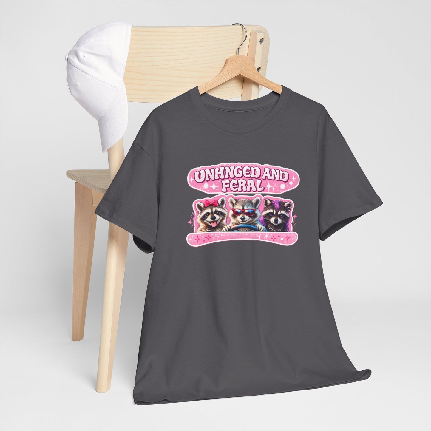 Unhinged and Feral Raccoon Tee