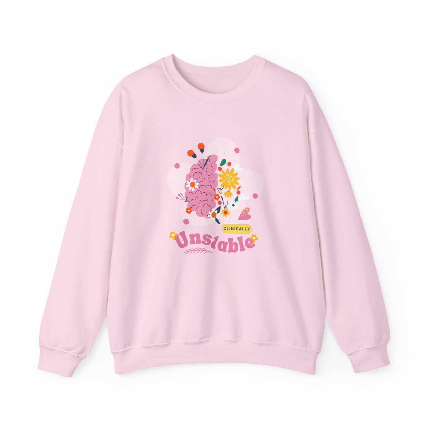 Unstable Floral Brain Crewneck Sweatshirt