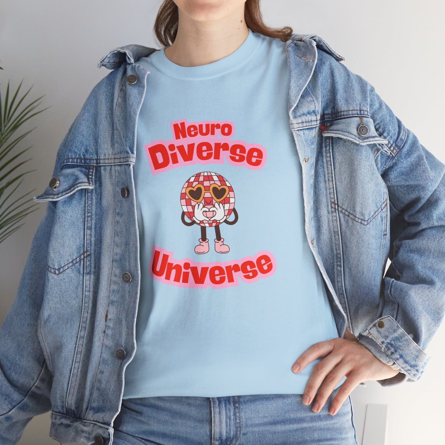 Neuro Diverse Universe Tee - Unisex Heavy Cotton T-Shirt for Inclusivity and Awareness