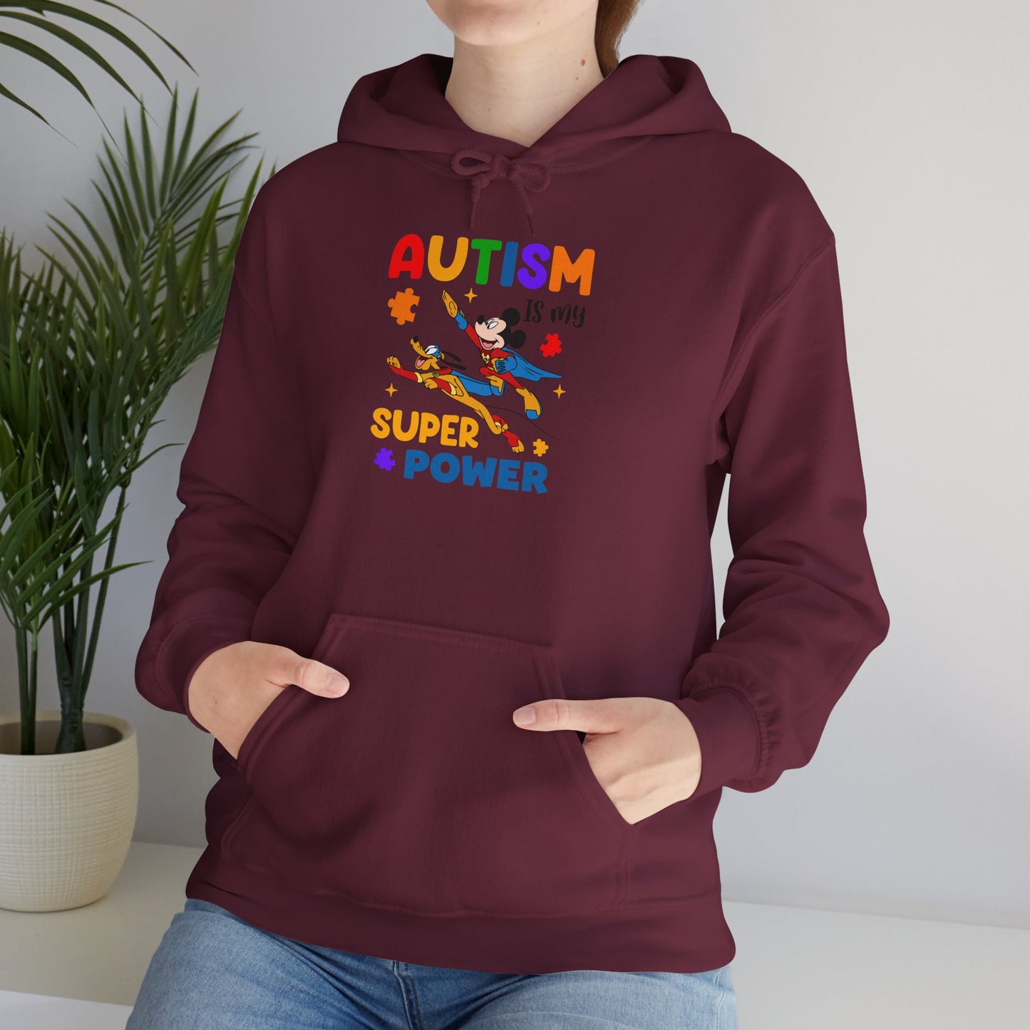 Autism Is My Superpower Hoodie — Colorful Kids & Adult Awareness Pullover