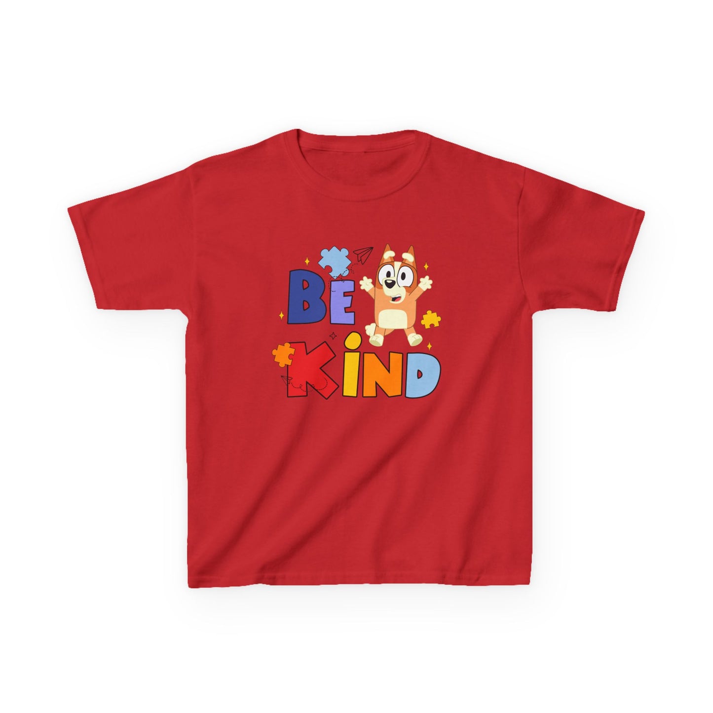 Kids Autism Awareness T-Shirt — Colorful Puzzle Heart Design