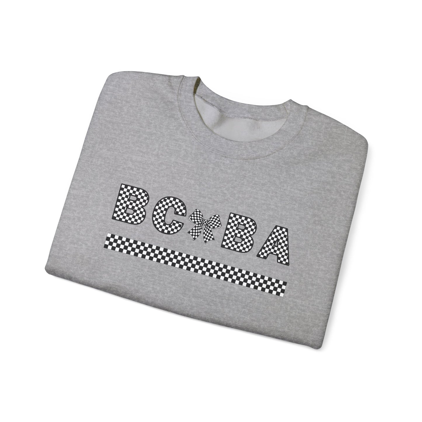BCBA Bow Checkerboard Crewneck Sweatshirt