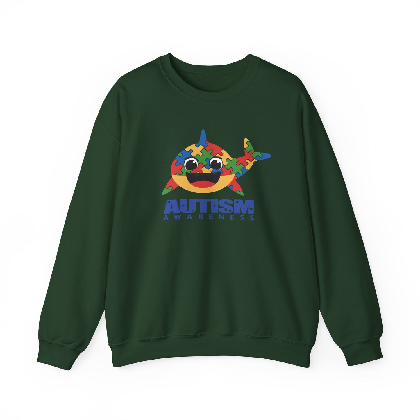 Baby Shark Autism Awareness Crewneck Sweatshirt
