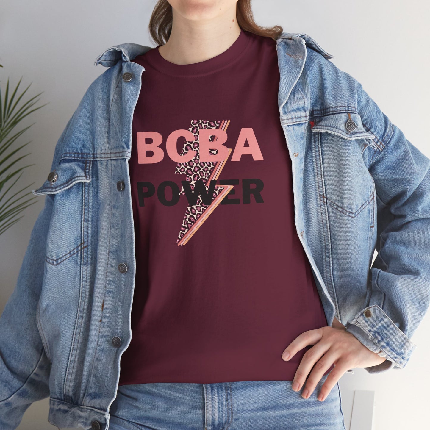 BCBA Power Unisex Heavy Cotton Tee - Empowerment Graphic T-Shirt