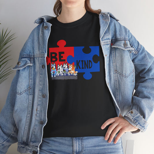 Be Kind Puzzle Piece T-Shirt — Autism Awareness Tee