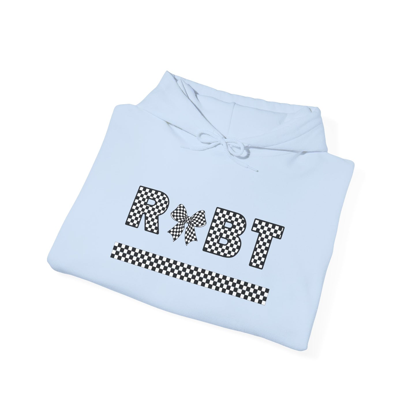 RBT Bow Checkered Hooded Sweatshirt