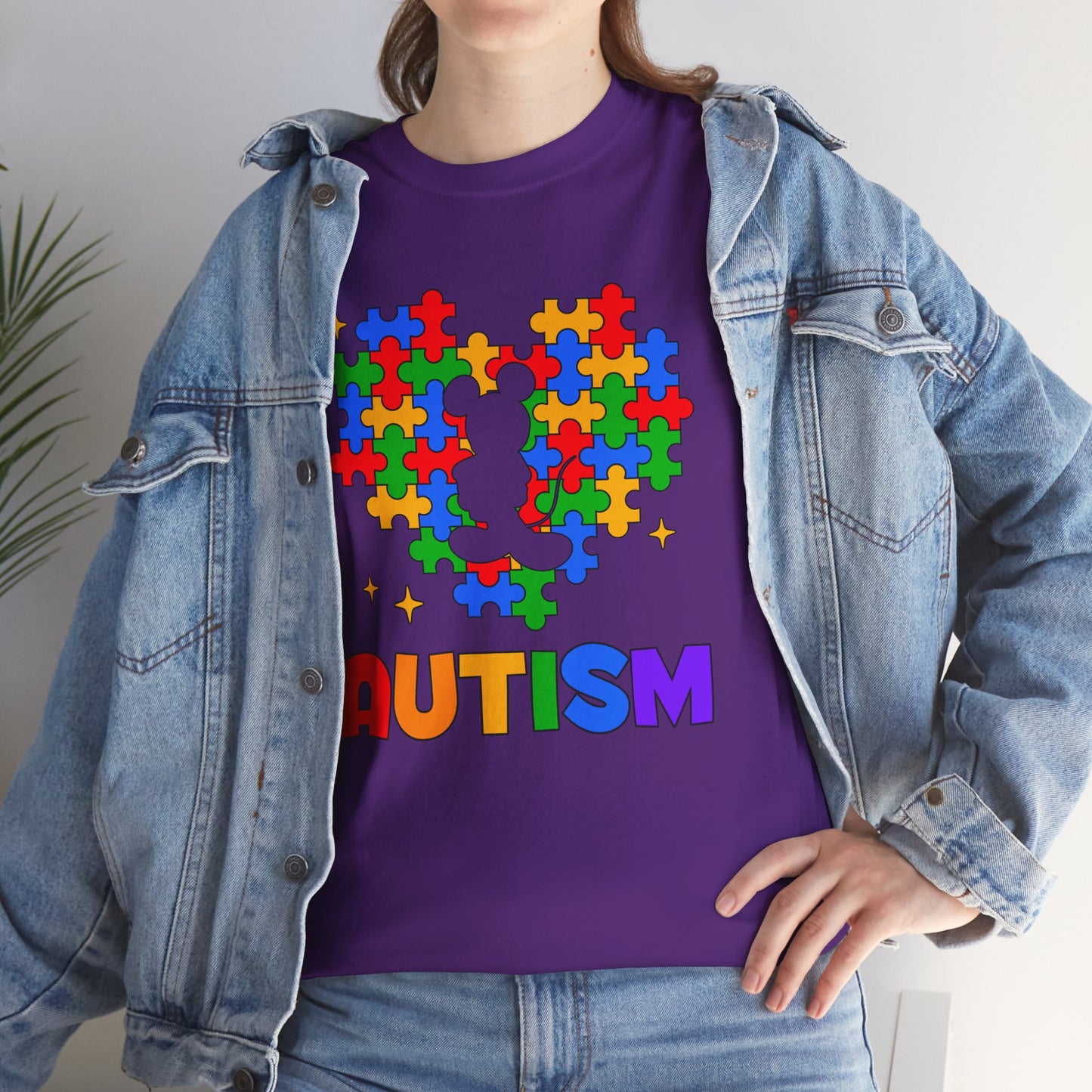 Autism Puzzle Heart T-Shirt — Colorful Support Tee