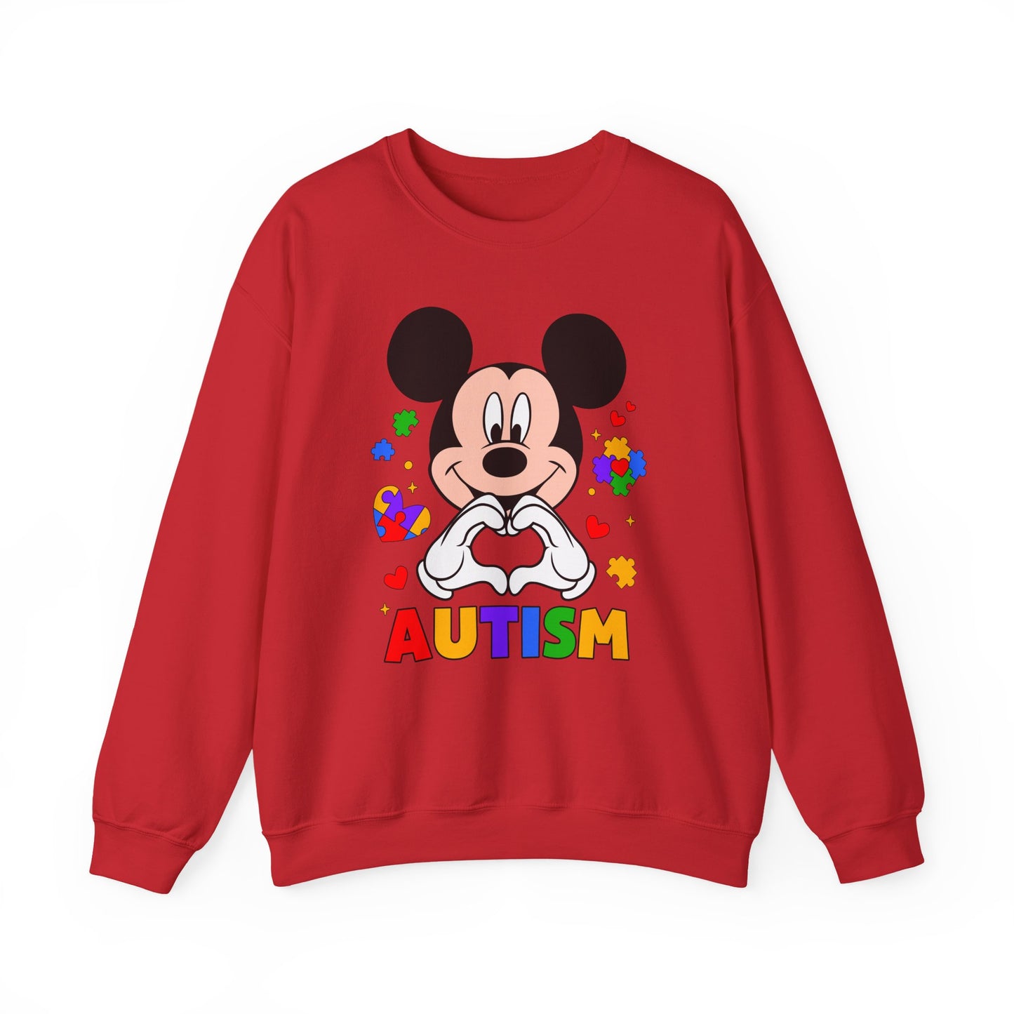 Autism Awareness Cartoon Crewneck Sweatshirt