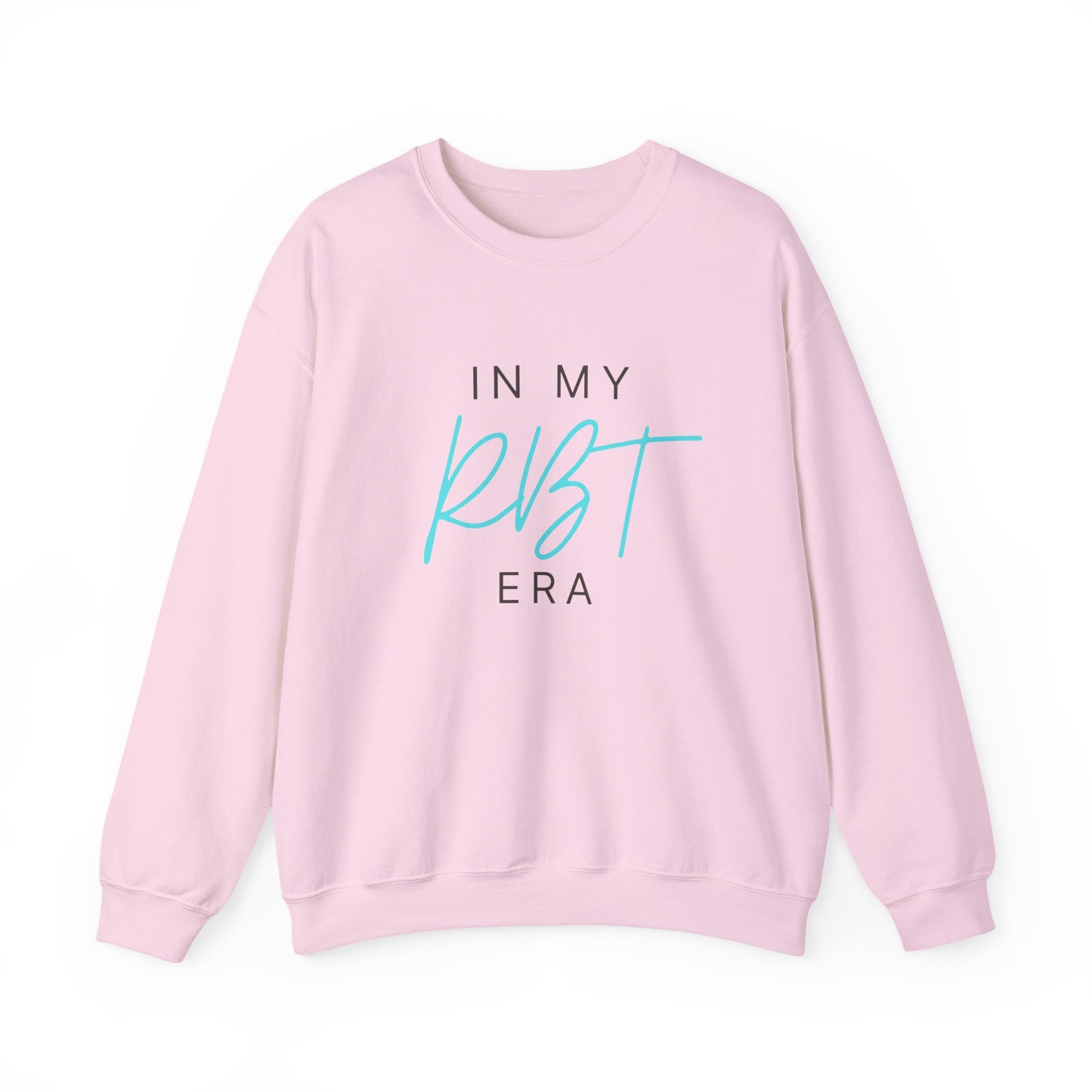 Crewneck Sweatshirt — "In My RBT Era" Minimal Pastel Script Pullover