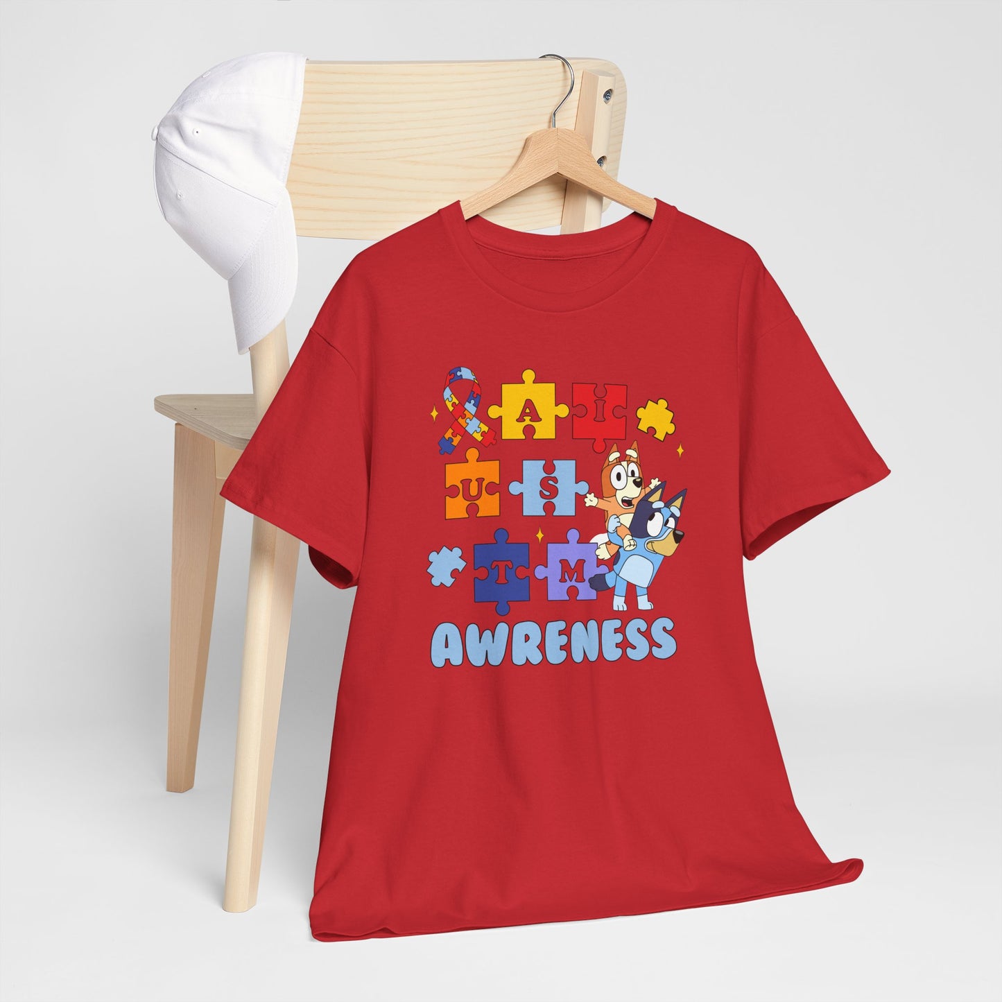 Autism Awareness Puzzle Tee - "I Am Awareness" Support Shirt