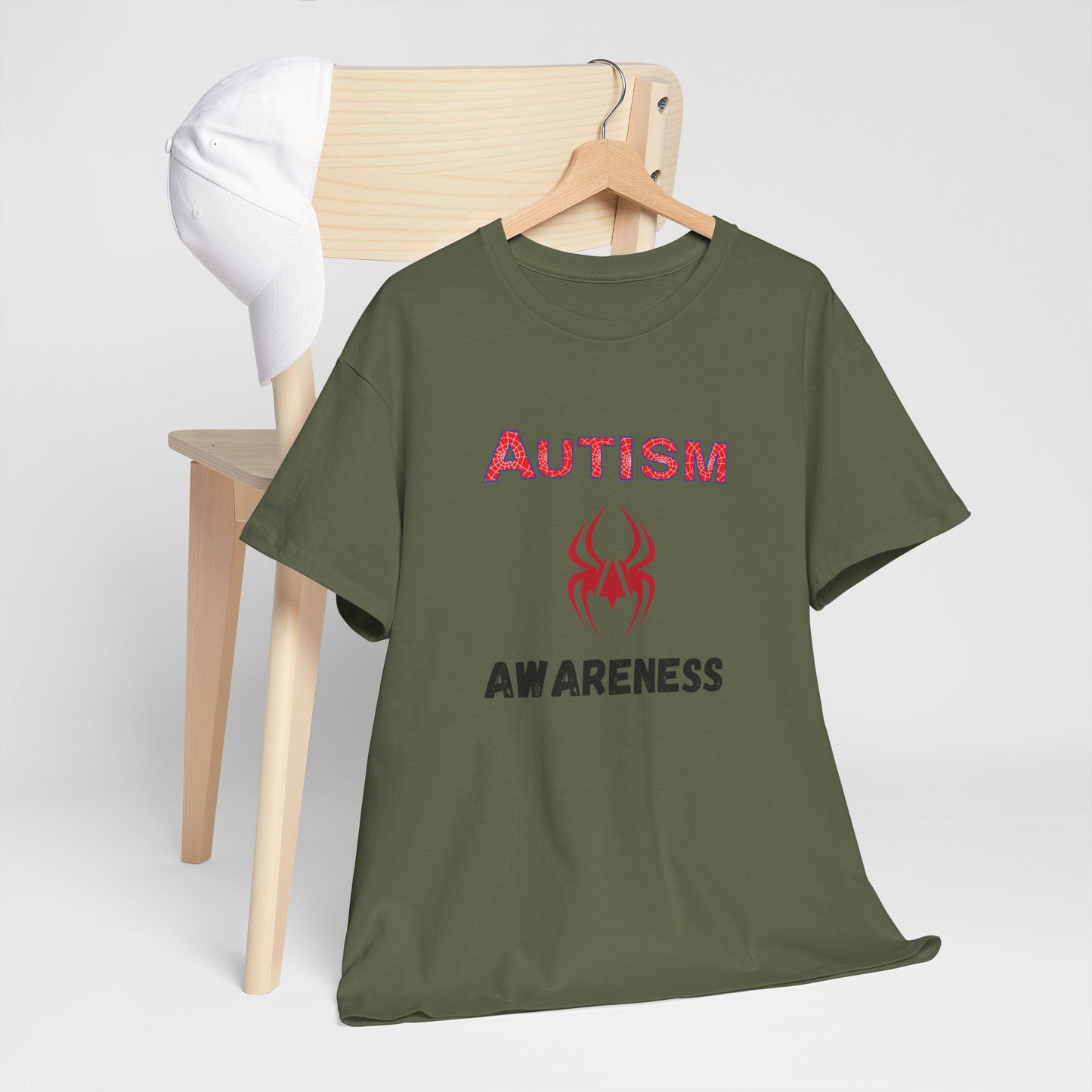 Autism Awareness Unisex Heavy Cotton Tee, Support Tee, Gift for Autism Awareness Month, Comfortable Cotton Shirt, Awareness Apparel