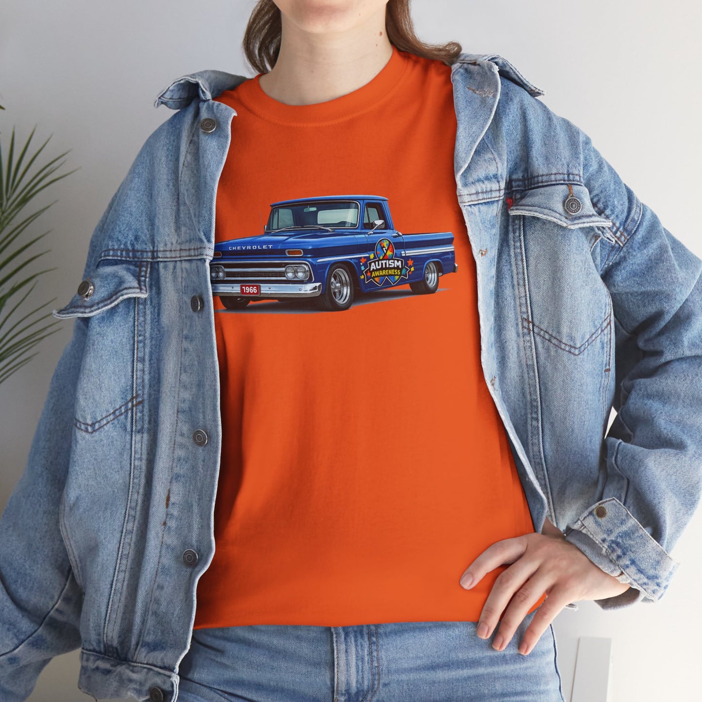 Classic Blue Pickup Truck T‑Shirt — Vintage Chevy C10 Graphic Tee