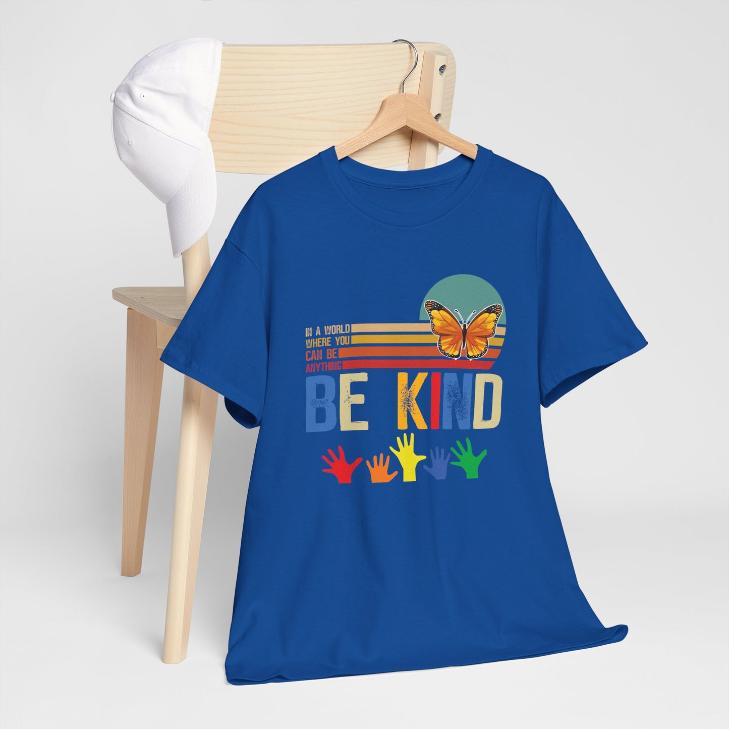 Be Kind Unisex Heavy Cotton Tee - Colorful Inspirational T-Shirt
