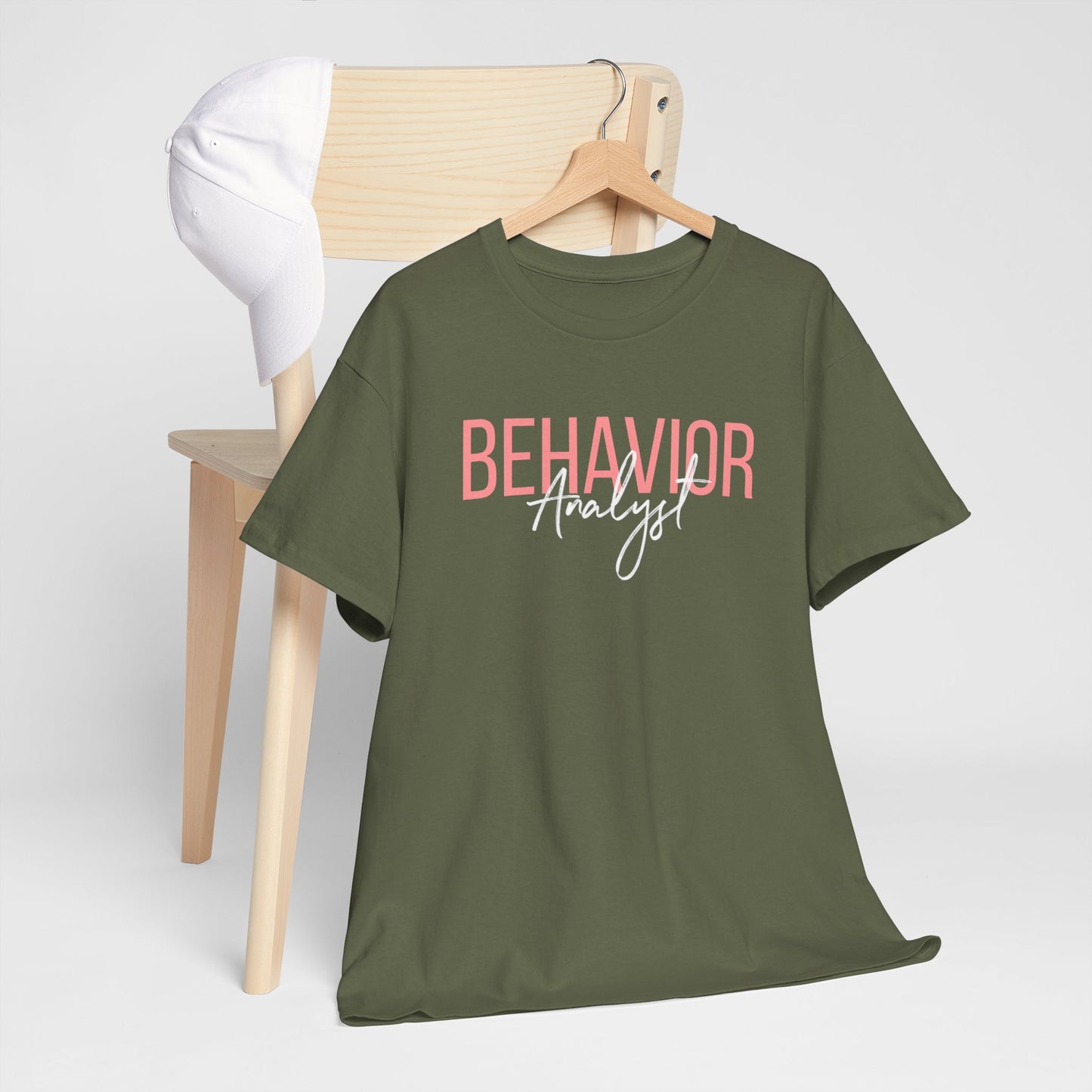 Behavior Analyst Tee — Pink Script Behavioral Science T-Shirt