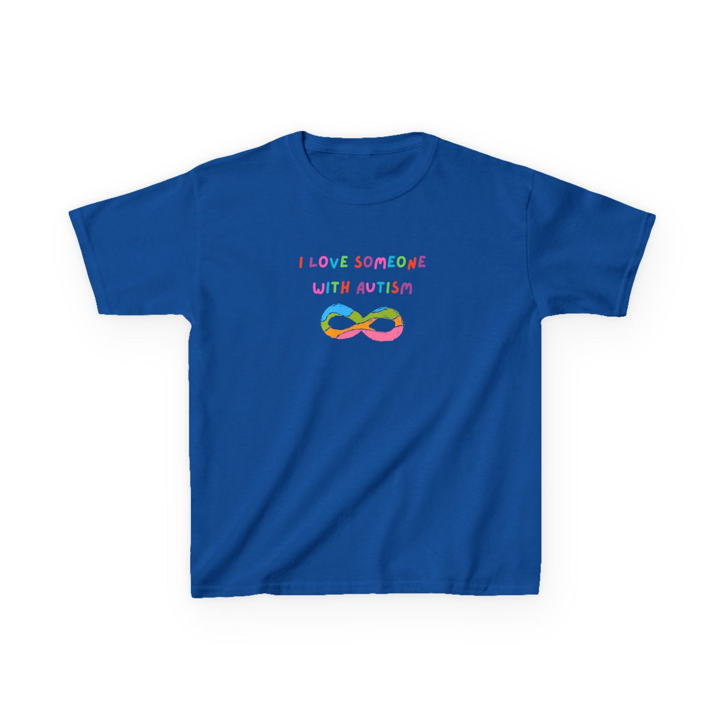 Autism Love Kids Tee - I Love Someone With Autism Graphic T-Shirt